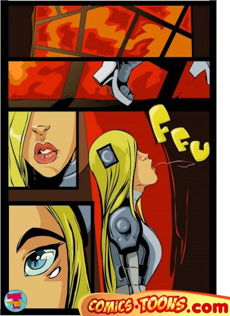 Slade And Terra (Teen Titans) [Okunev] cover
