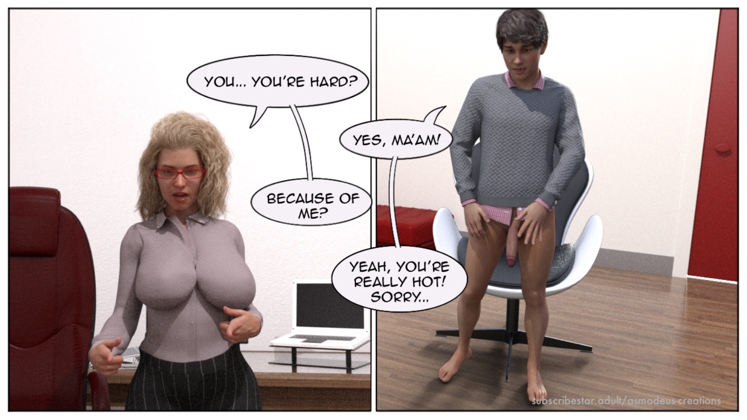 My New Job [Asmodeu], My New Job1, page 34 of 60