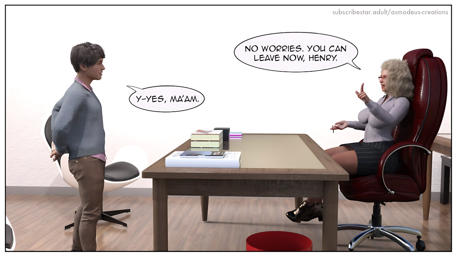 My New Job [Asmodeu], My New Job1, page 59 of 60