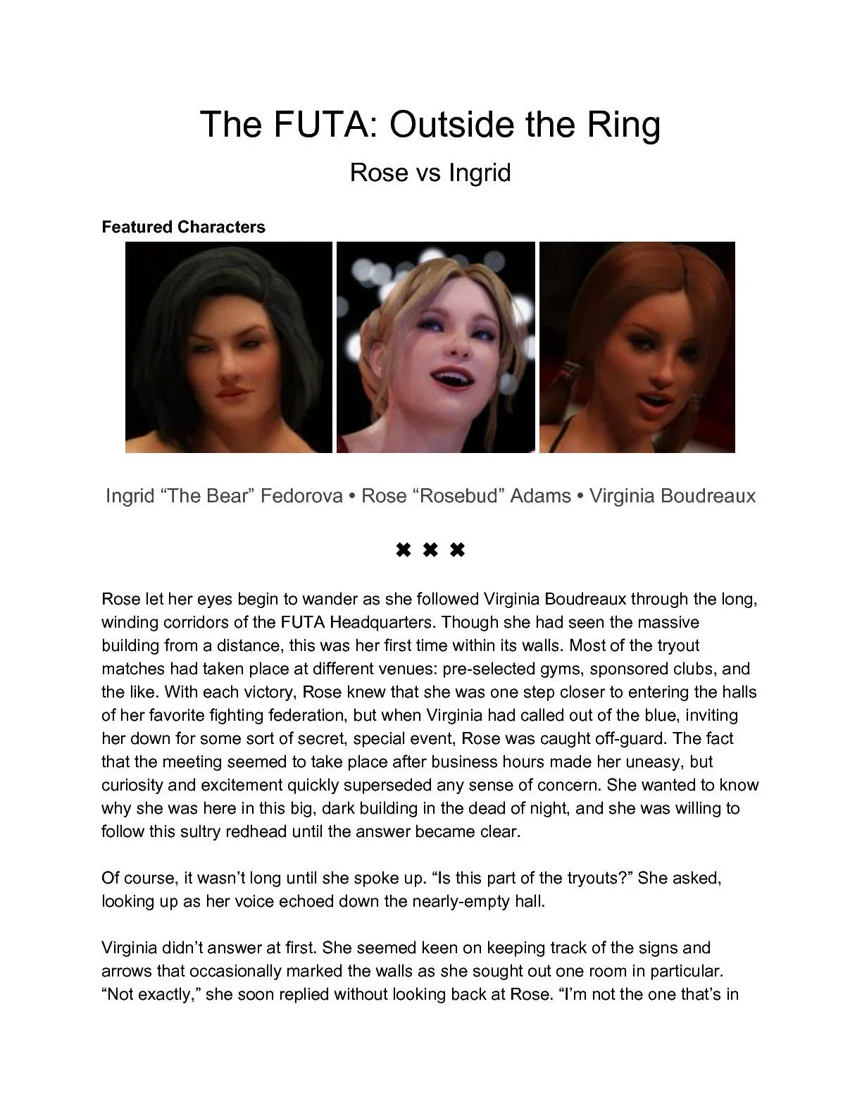 Outside Of The Ring [SquarePeg3D], 20.5 . Outside Of The Ring - Room 217 - Text Only, page 1 of 11