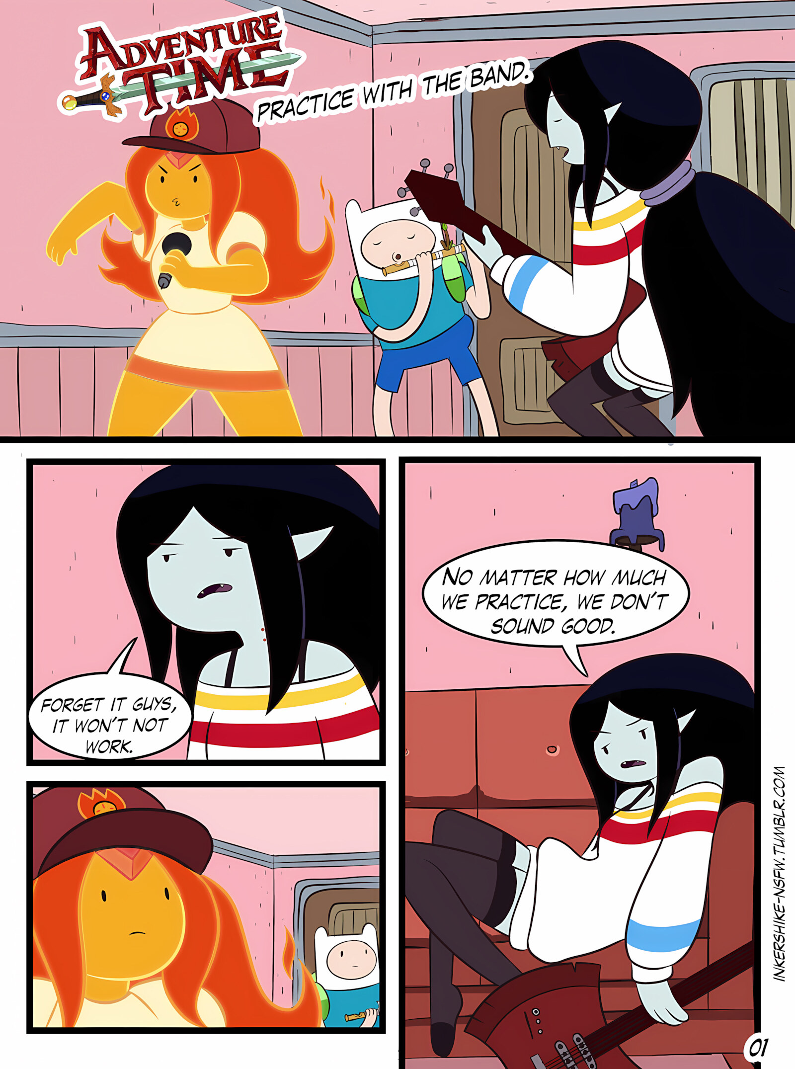 Practice With The Band [Inker Shike], Practice With The Band, page 1 of 15