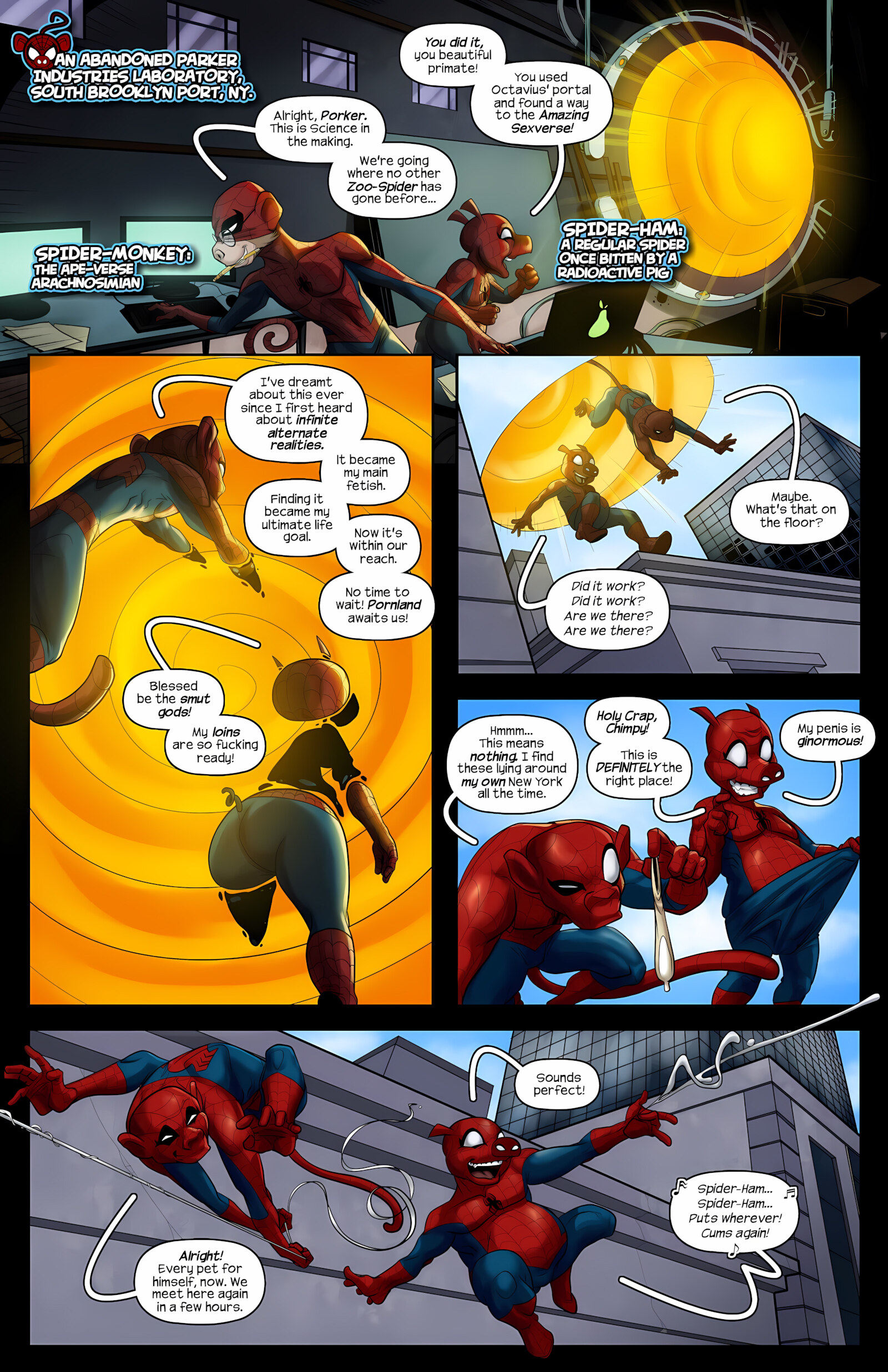 Raiders Of The Sexverse [Tracy Scops], Raiders Of The Sexverse (Spider-Man) [Tracy Scops], page 3 of 13