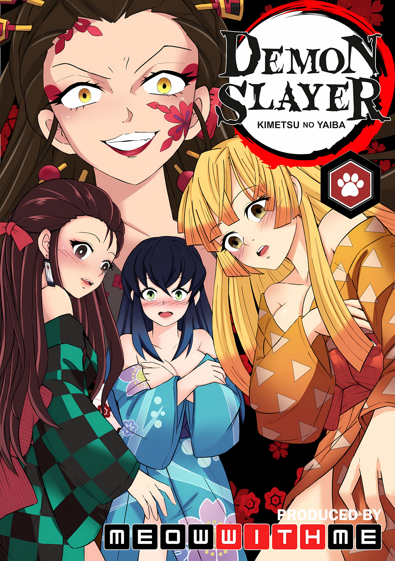 Red Light District [Meowwithme], Red Light District (Kimetsu no Yaiba) [Meowwithme], page 1 of 45
