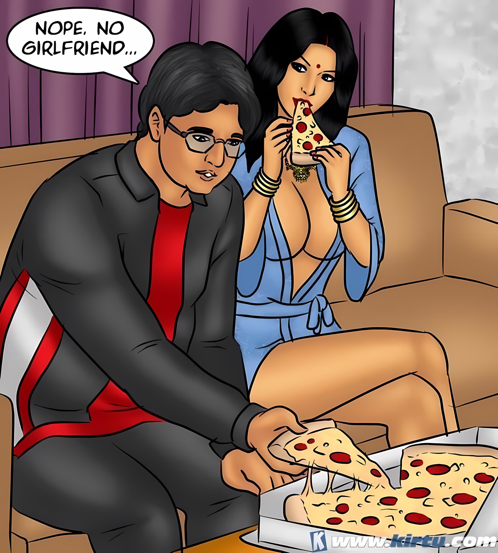 Savita Bhabhi 71-80 [Kirtu], Savita Bhabhi 78 - Pizza Delivery, page 79 of 143