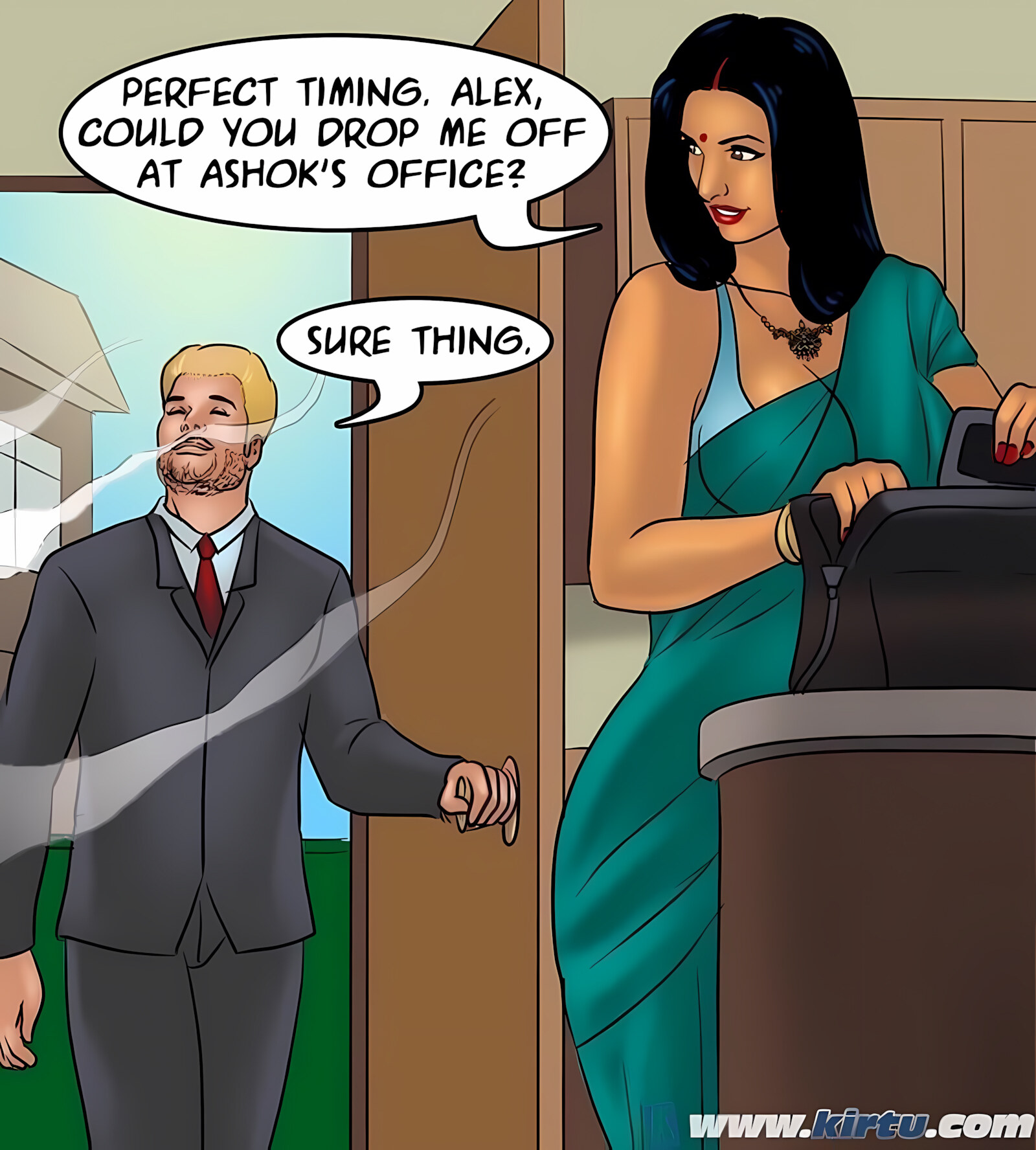 Savita Bhabhi 71-80 [Kirtu], Savita Bhabhi 77 - Working Overtime, page 34 of 151