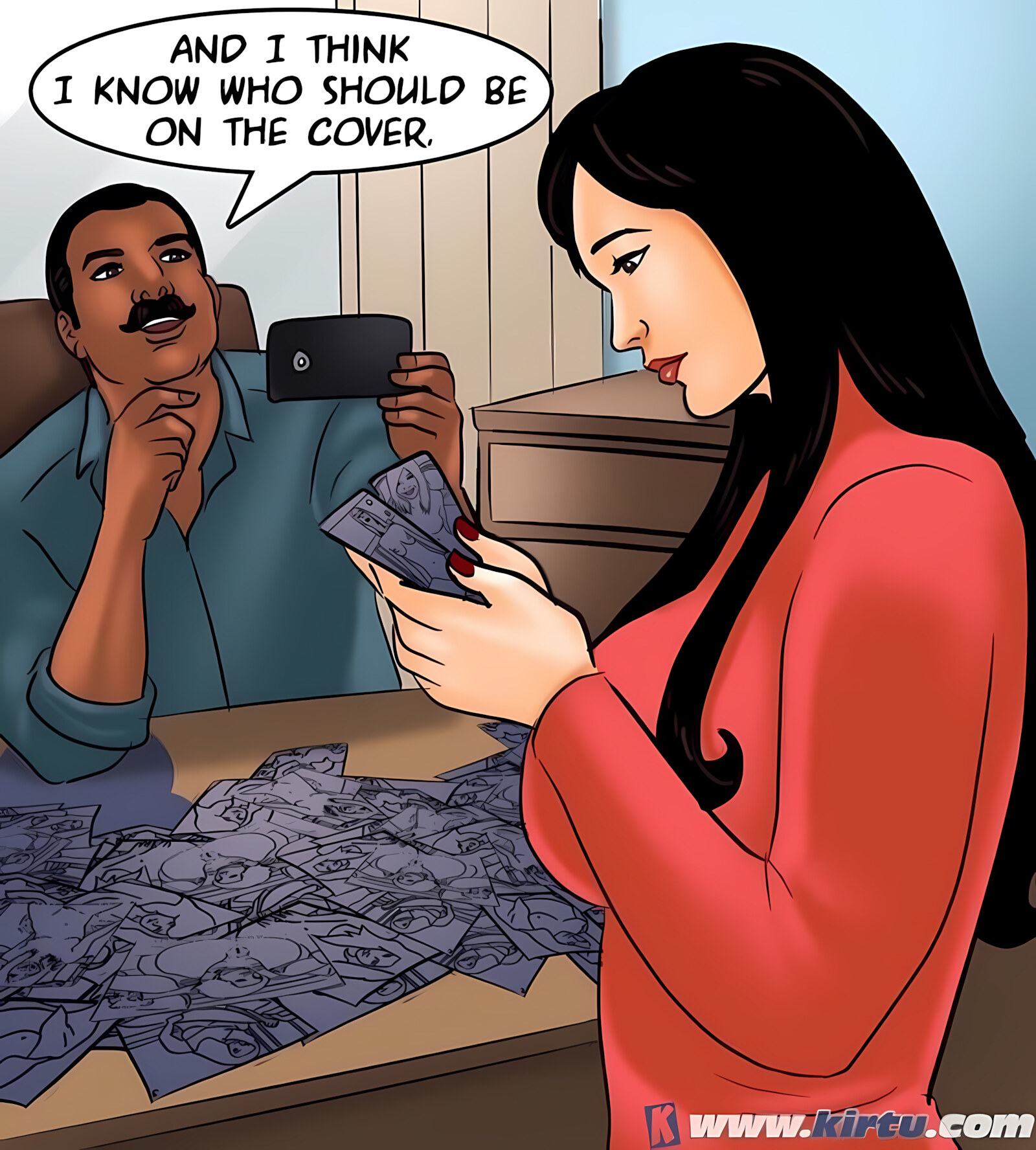 Savita Bhabhi 71-80 [Kirtu], Savita Bhabhi 77 - Working Overtime, page 41 of 151