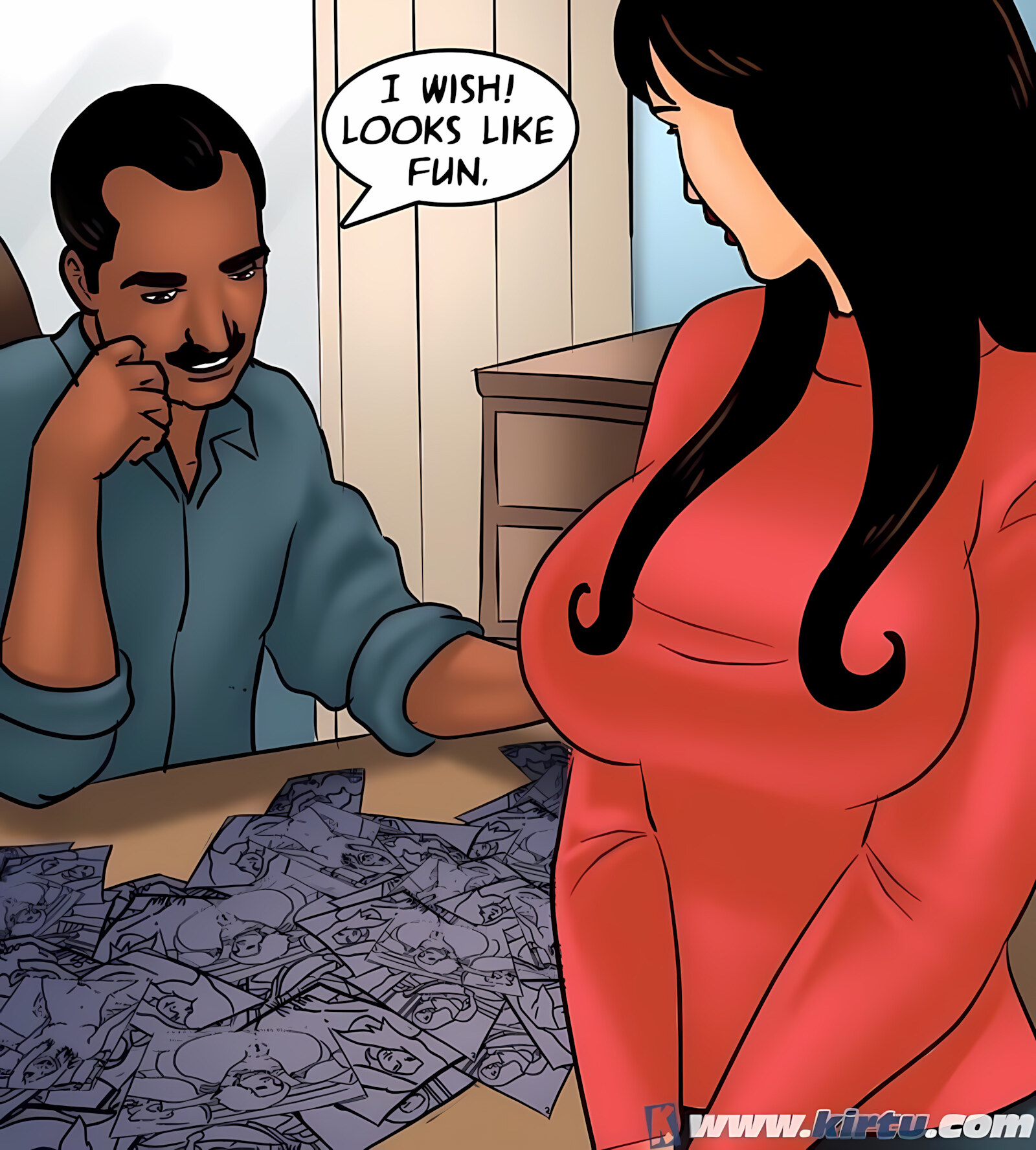 Savita Bhabhi 71-80 [Kirtu], Savita Bhabhi 77 - Working Overtime, page 43 of 151