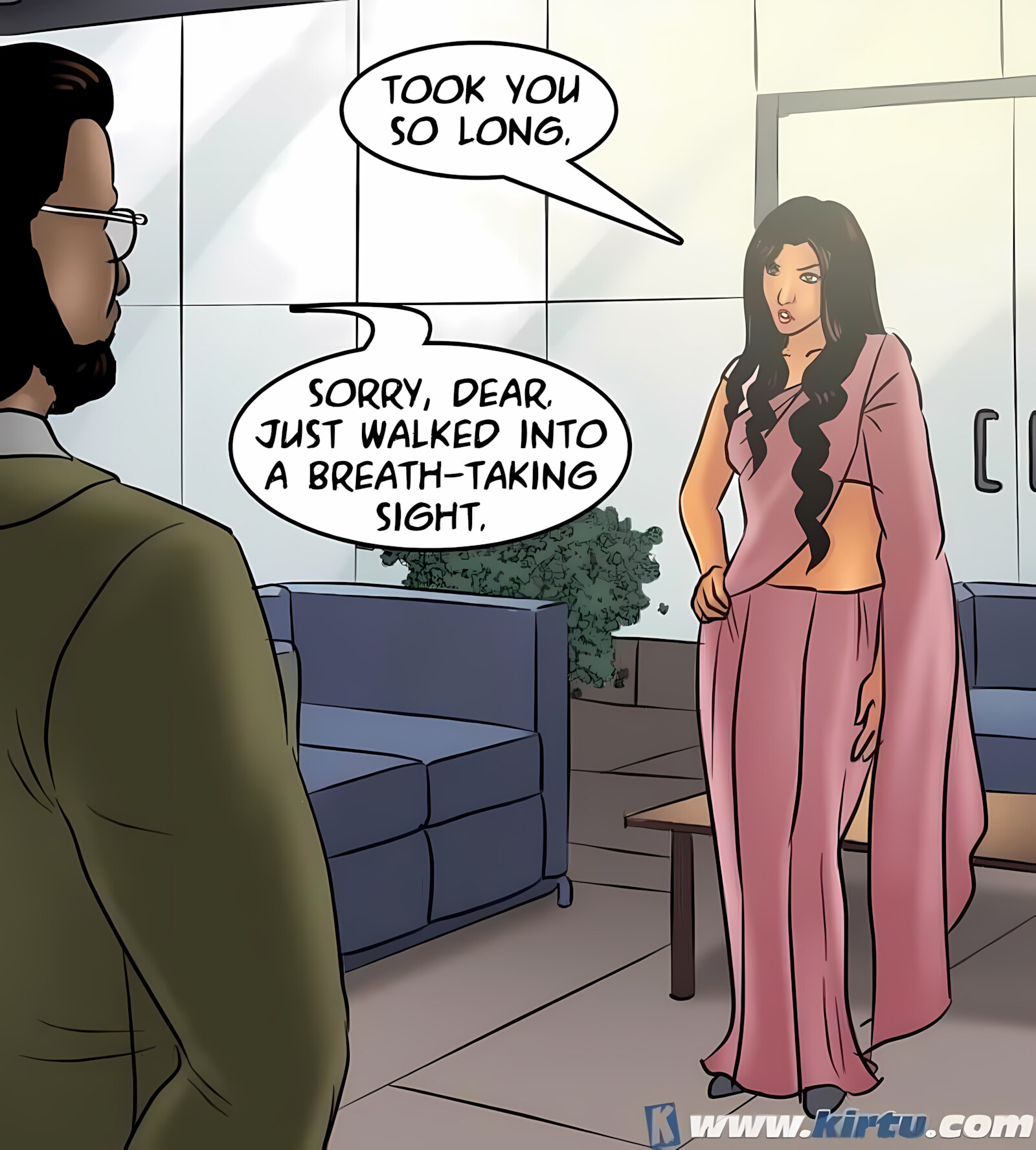 Savita Bhabhi 71-80 [Kirtu], Savita Bhabhi 77 - Working Overtime, page 54 of 151
