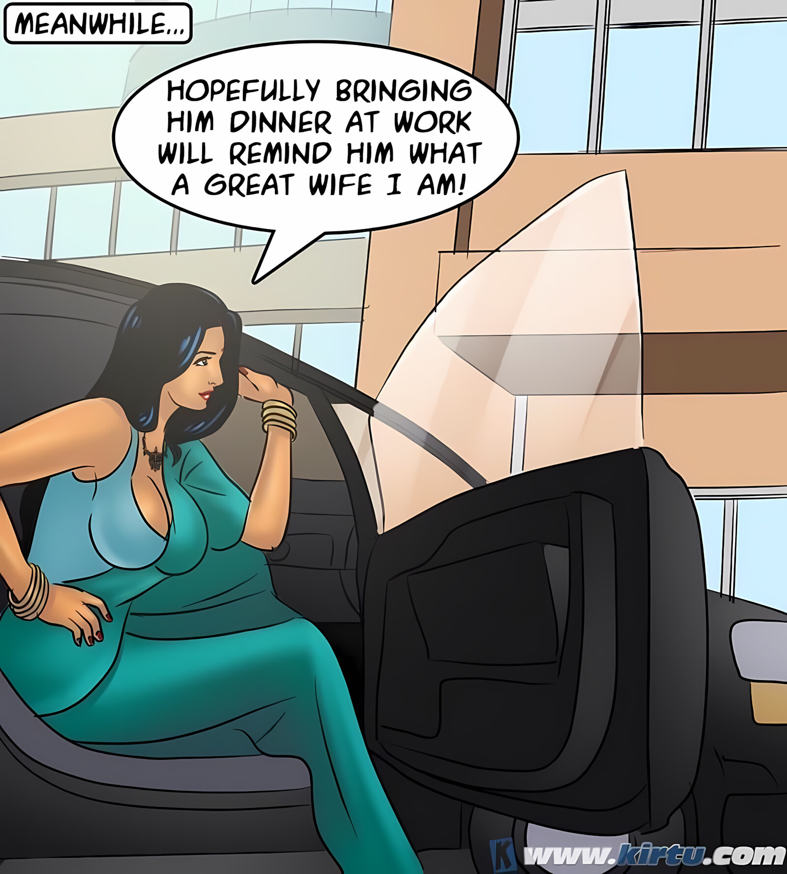 Savita Bhabhi 71-80 [Kirtu], Savita Bhabhi 77 - Working Overtime, page 55 of 151