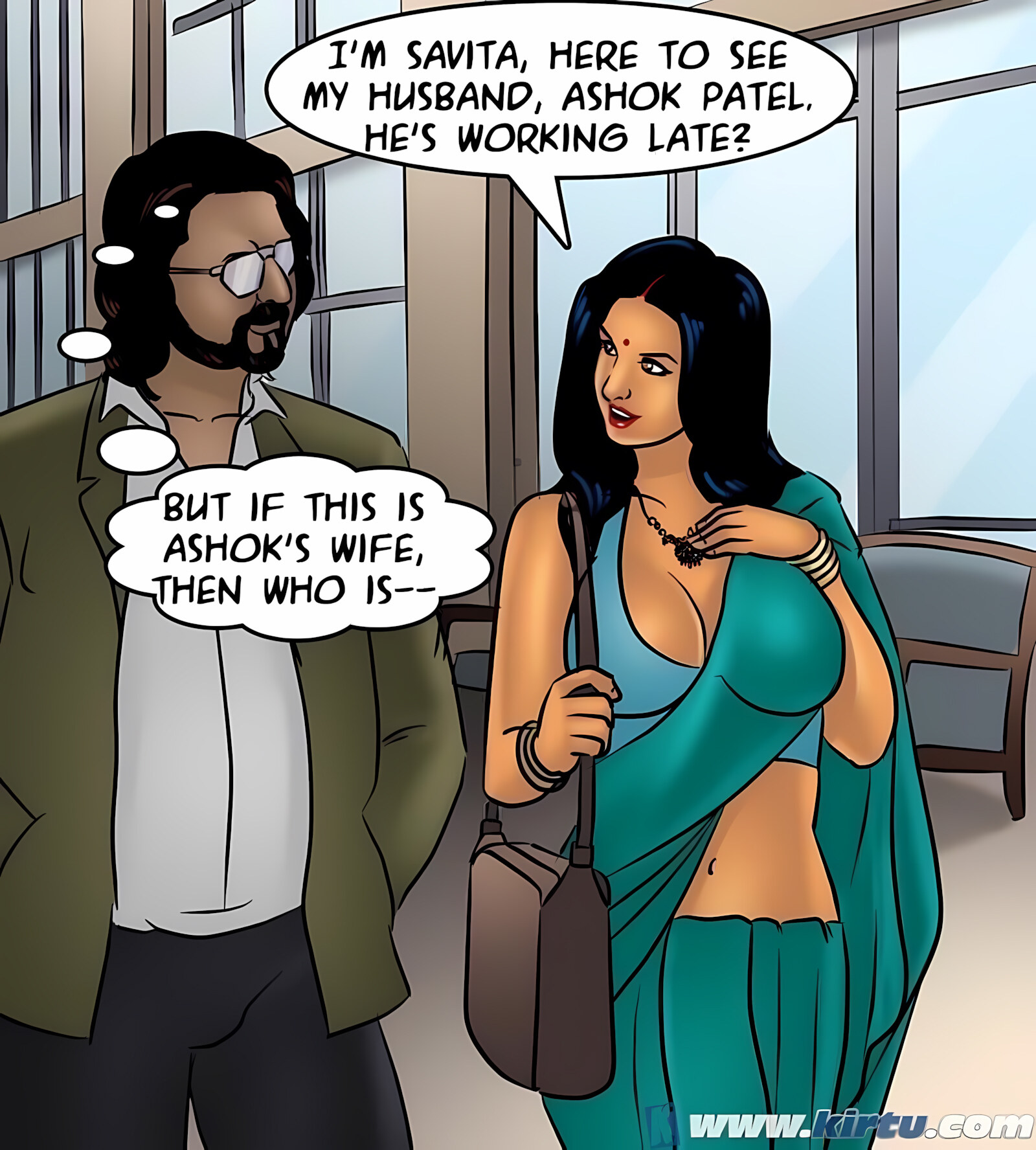 Savita Bhabhi 71-80 [Kirtu], Savita Bhabhi 77 - Working Overtime, page 58 of 151