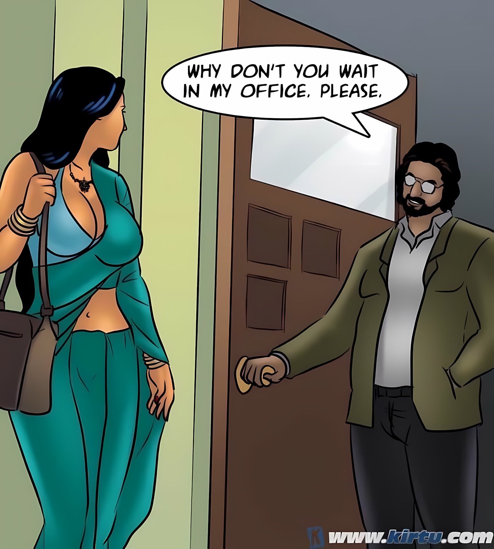Savita Bhabhi 71-80 [Kirtu], Savita Bhabhi 77 - Working Overtime, page 61 of 151