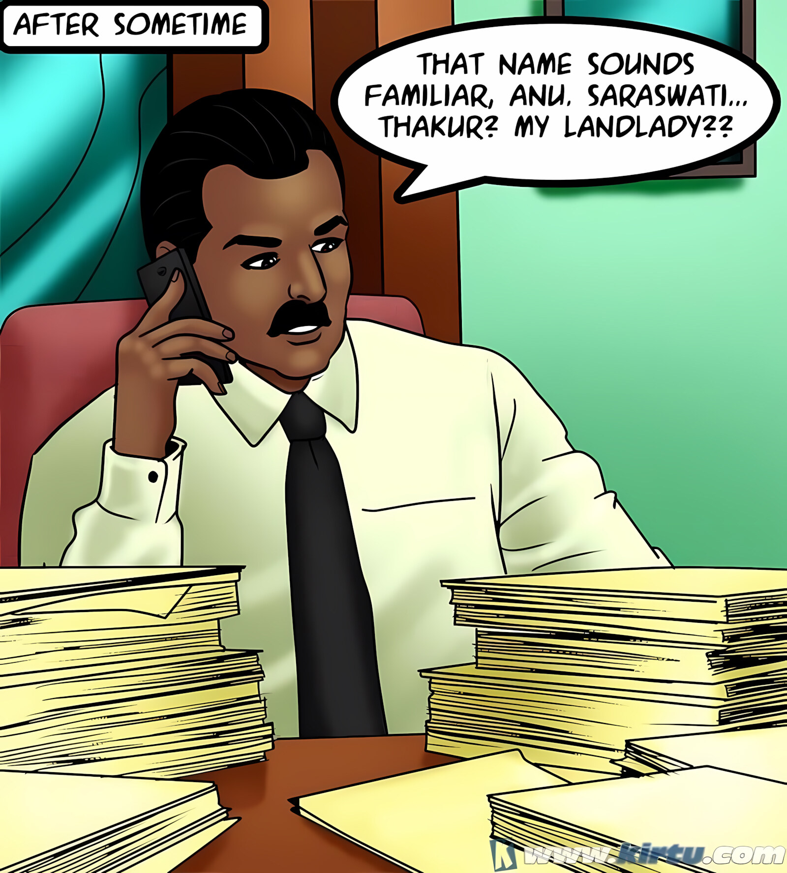 Savita Bhabhi 71-80 [Kirtu], Savita Bhabhi 73 - Caught in the Act, page 111 of 133