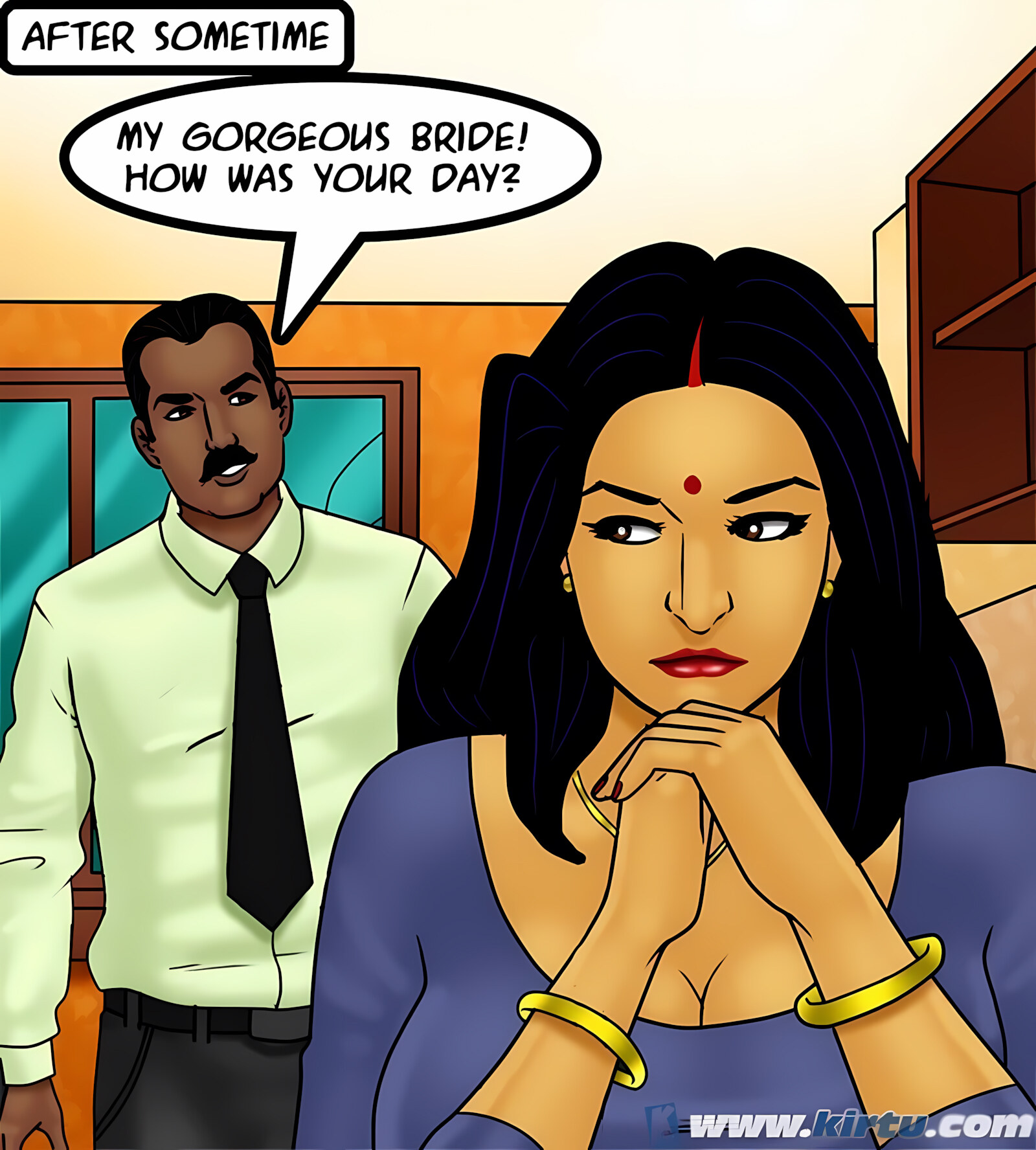 Savita Bhabhi 71-80 [Kirtu], Savita Bhabhi 73 - Caught in the Act, page 125 of 133