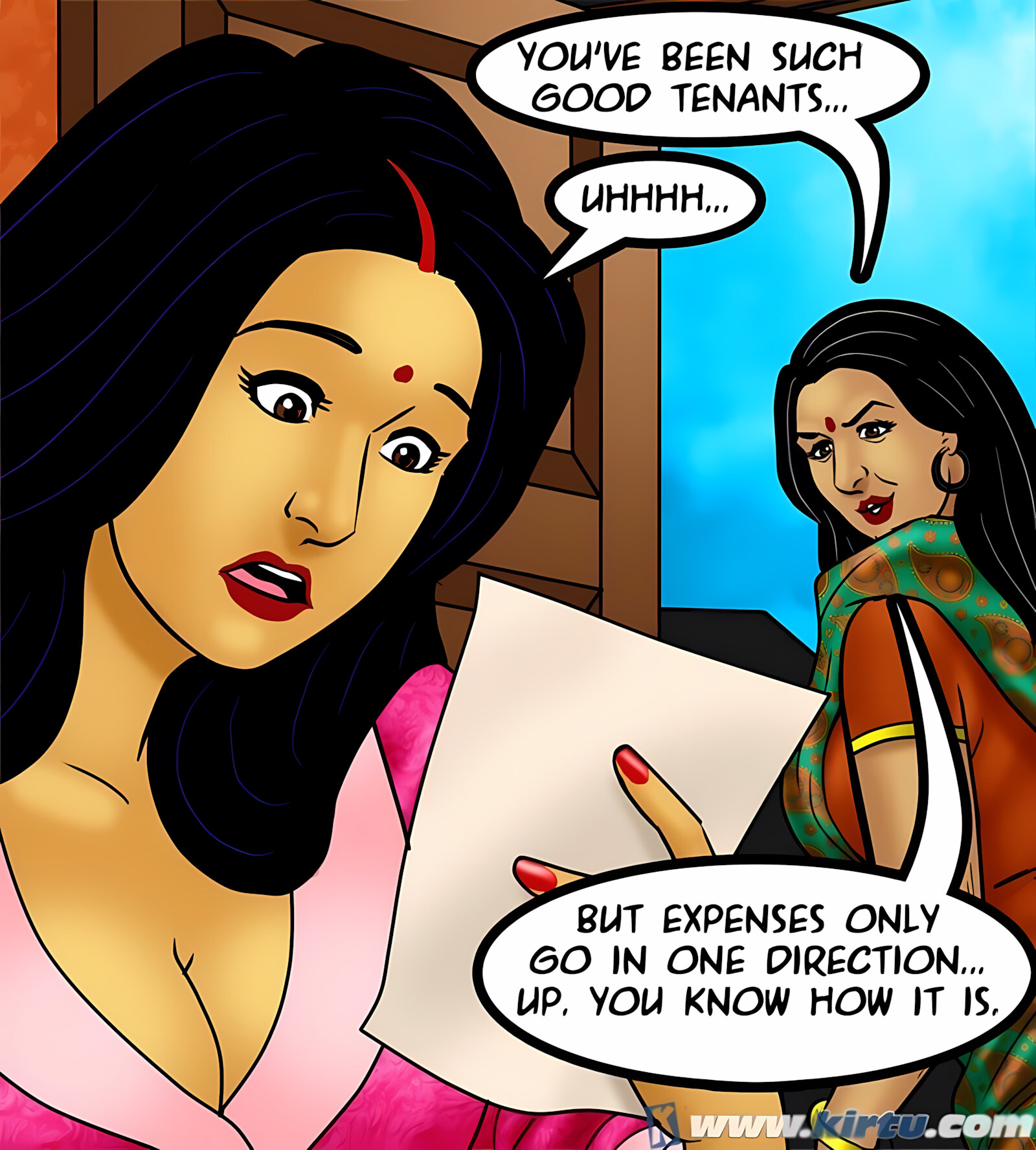 Savita Bhabhi 71-80 [Kirtu], Savita Bhabhi 73 - Caught in the Act, page 42 of 133