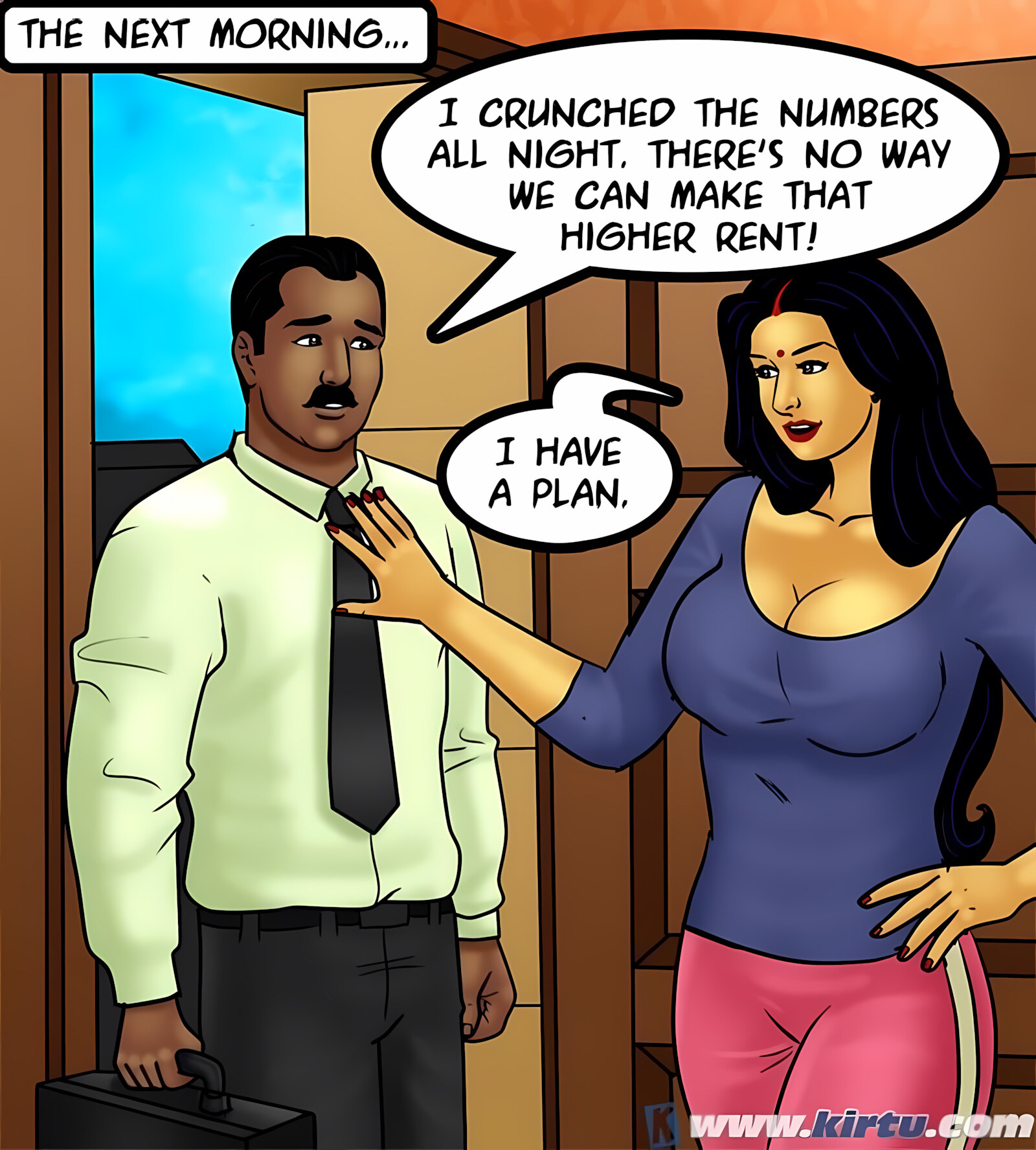 Savita Bhabhi 71-80 [Kirtu], Savita Bhabhi 73 - Caught in the Act, page 47 of 133