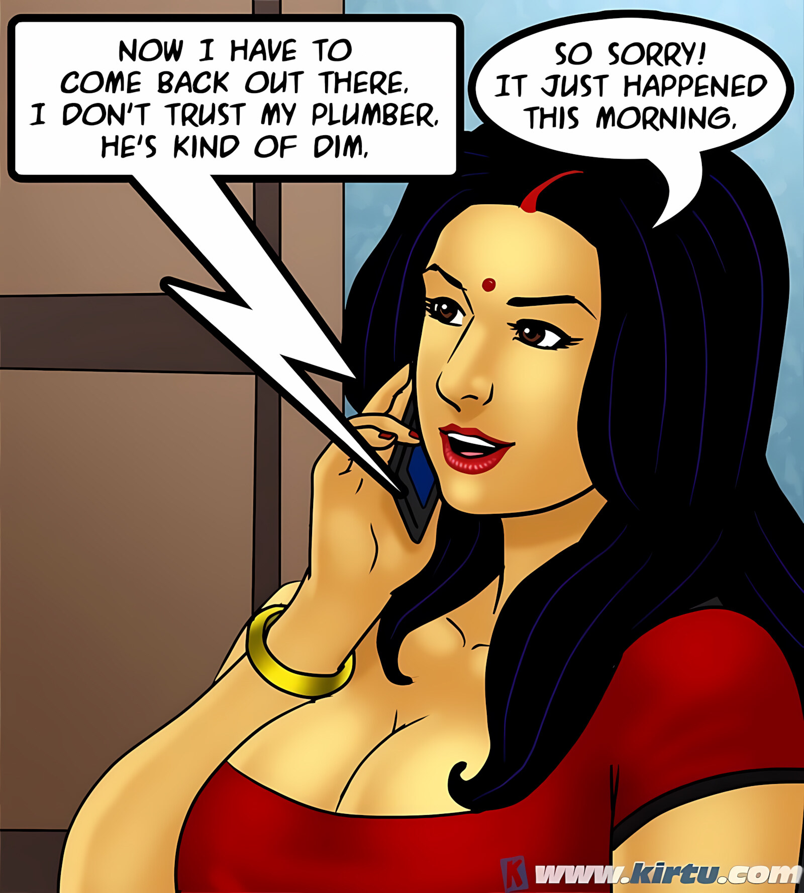 Savita Bhabhi 71-80 [Kirtu], Savita Bhabhi 73 - Caught in the Act, page 50 of 133