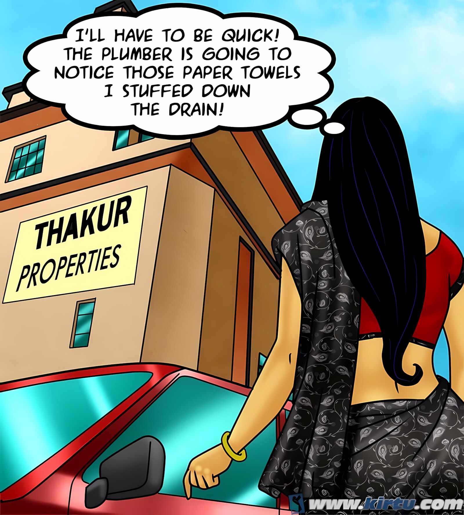 Savita Bhabhi 71-80 [Kirtu], Savita Bhabhi 73 - Caught in the Act, page 52 of 133