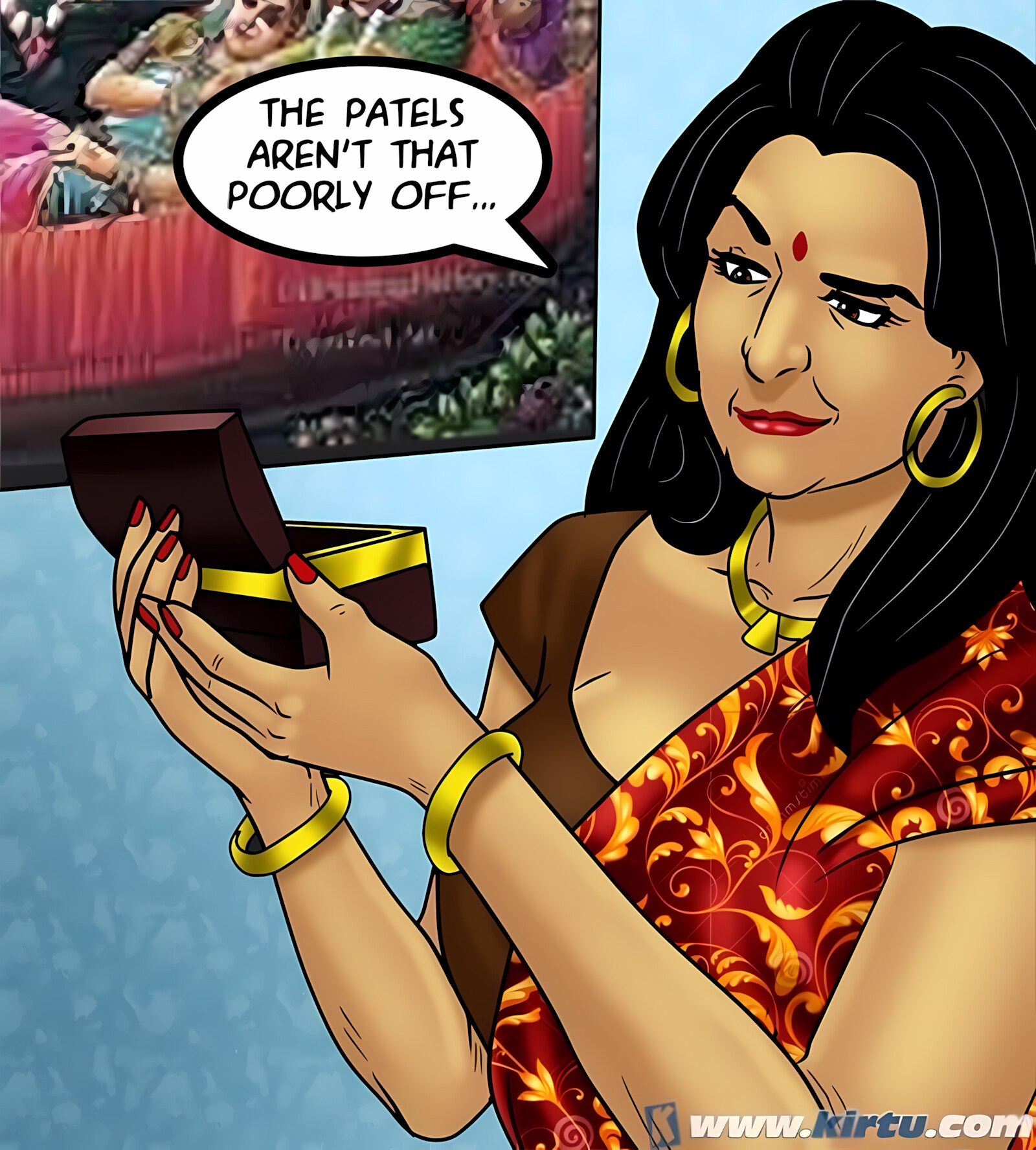 Savita Bhabhi 71-80 [Kirtu], Savita Bhabhi 73 - Caught in the Act, page 87 of 133