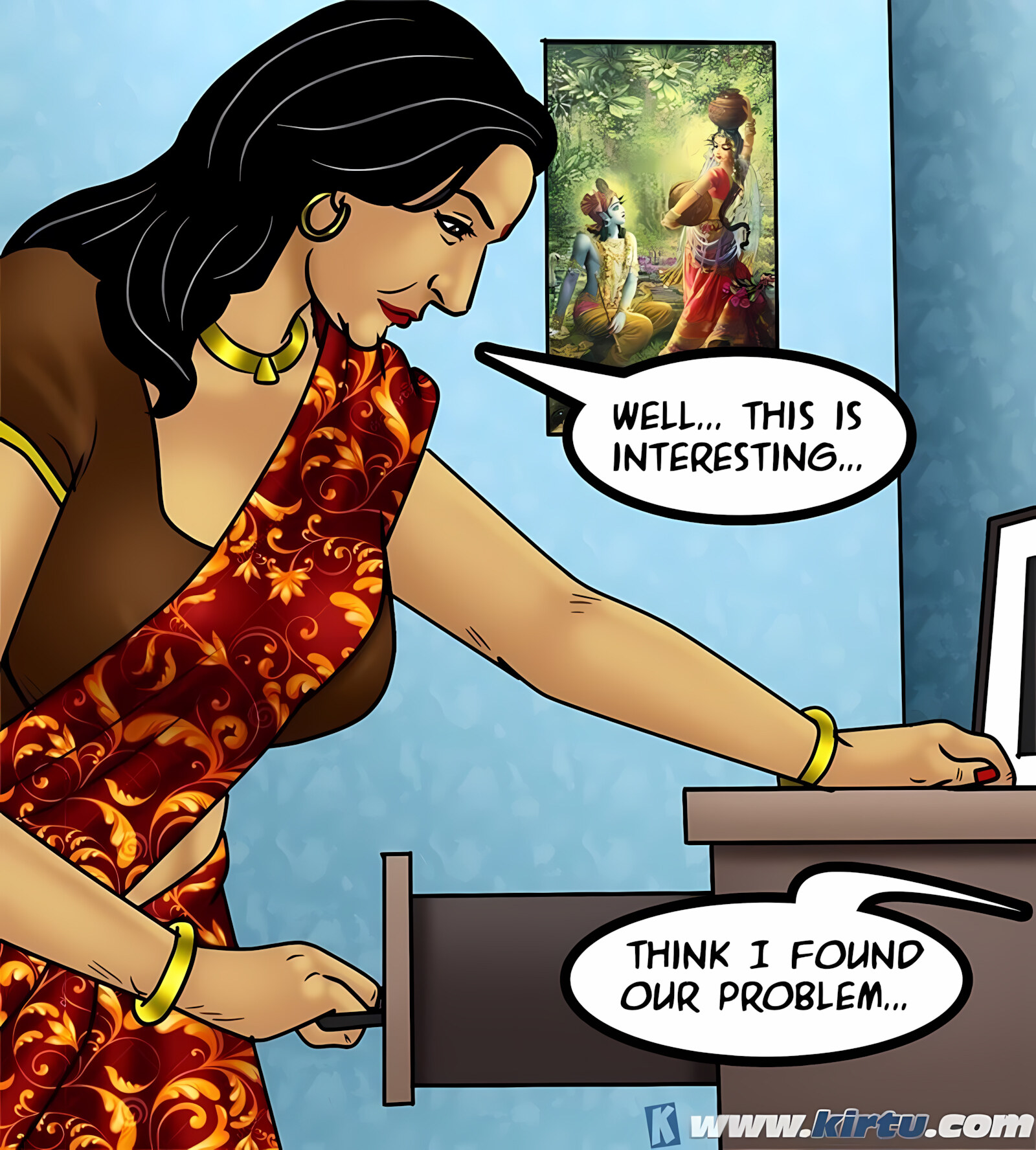 Savita Bhabhi 71-80 [Kirtu], Savita Bhabhi 73 - Caught in the Act, page 88 of 133