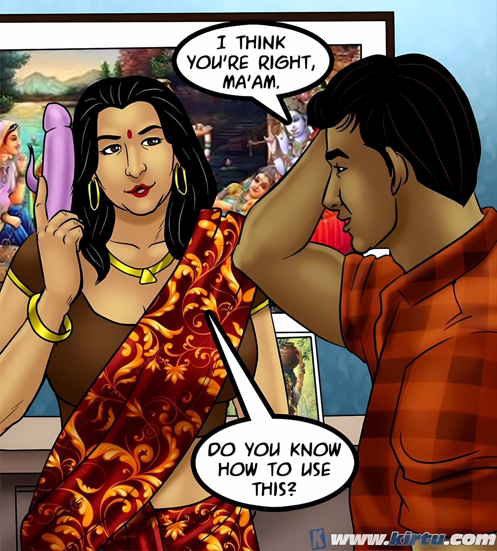 Savita Bhabhi 71-80 [Kirtu], Savita Bhabhi 73 - Caught in the Act, page 91 of 133