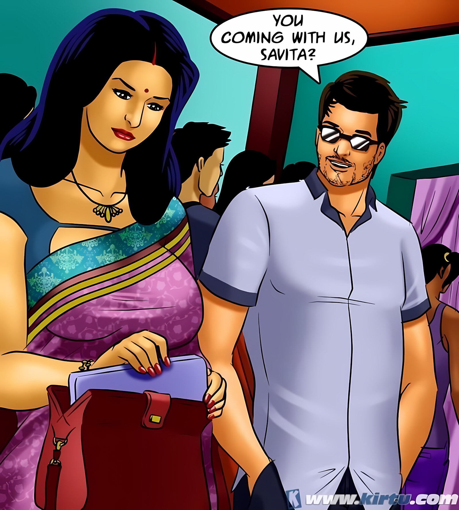 Savita Bhabhi 71-80 [Kirtu], Savita Bhabhi 71 - Pussy on the Catwalk, page 103 of 157