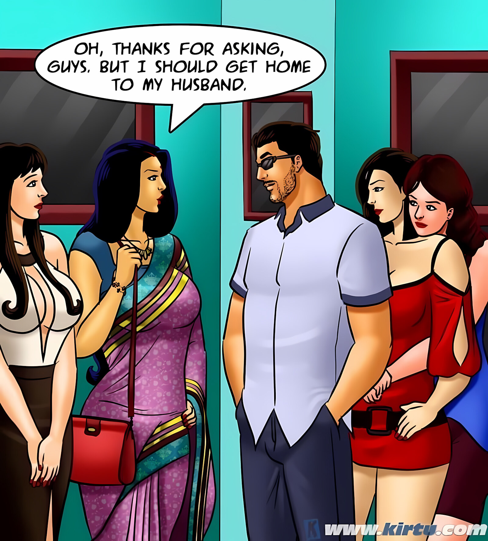Savita Bhabhi 71-80 [Kirtu], Savita Bhabhi 71 - Pussy on the Catwalk, page 104 of 157
