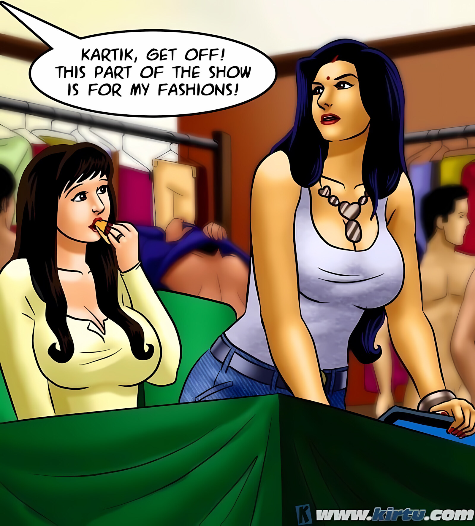 Savita Bhabhi 71-80 [Kirtu], Savita Bhabhi 71 - Pussy on the Catwalk, page 26 of 157