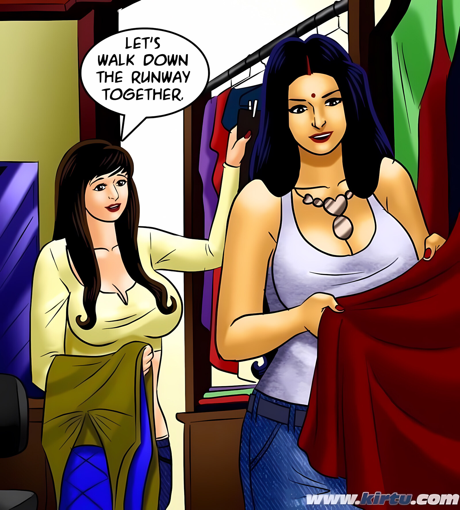 Savita Bhabhi 71-80 [Kirtu], Savita Bhabhi 71 - Pussy on the Catwalk, page 58 of 157