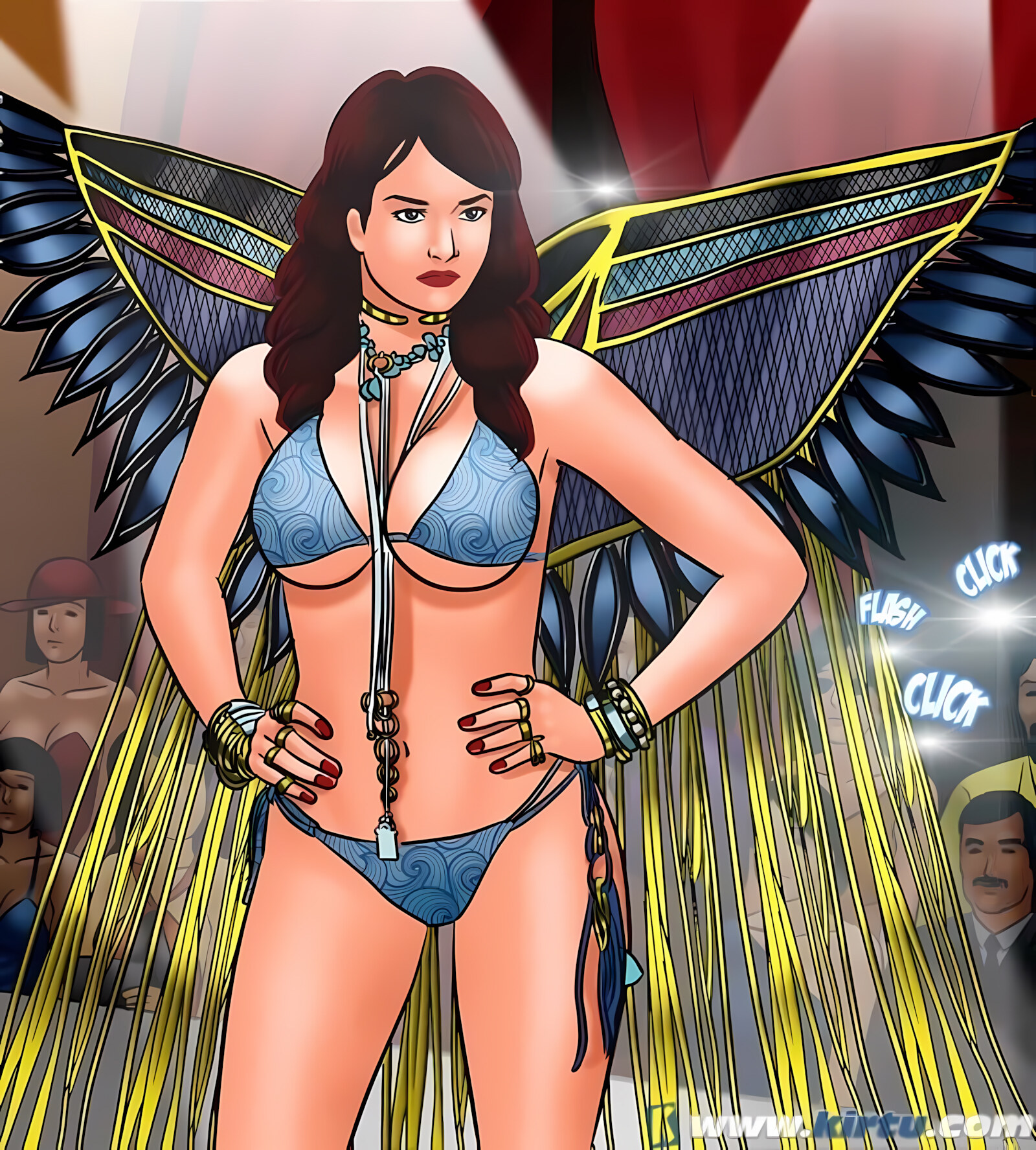 Savita Bhabhi 71-80 [Kirtu], Savita Bhabhi 71 - Pussy on the Catwalk, page 95 of 157