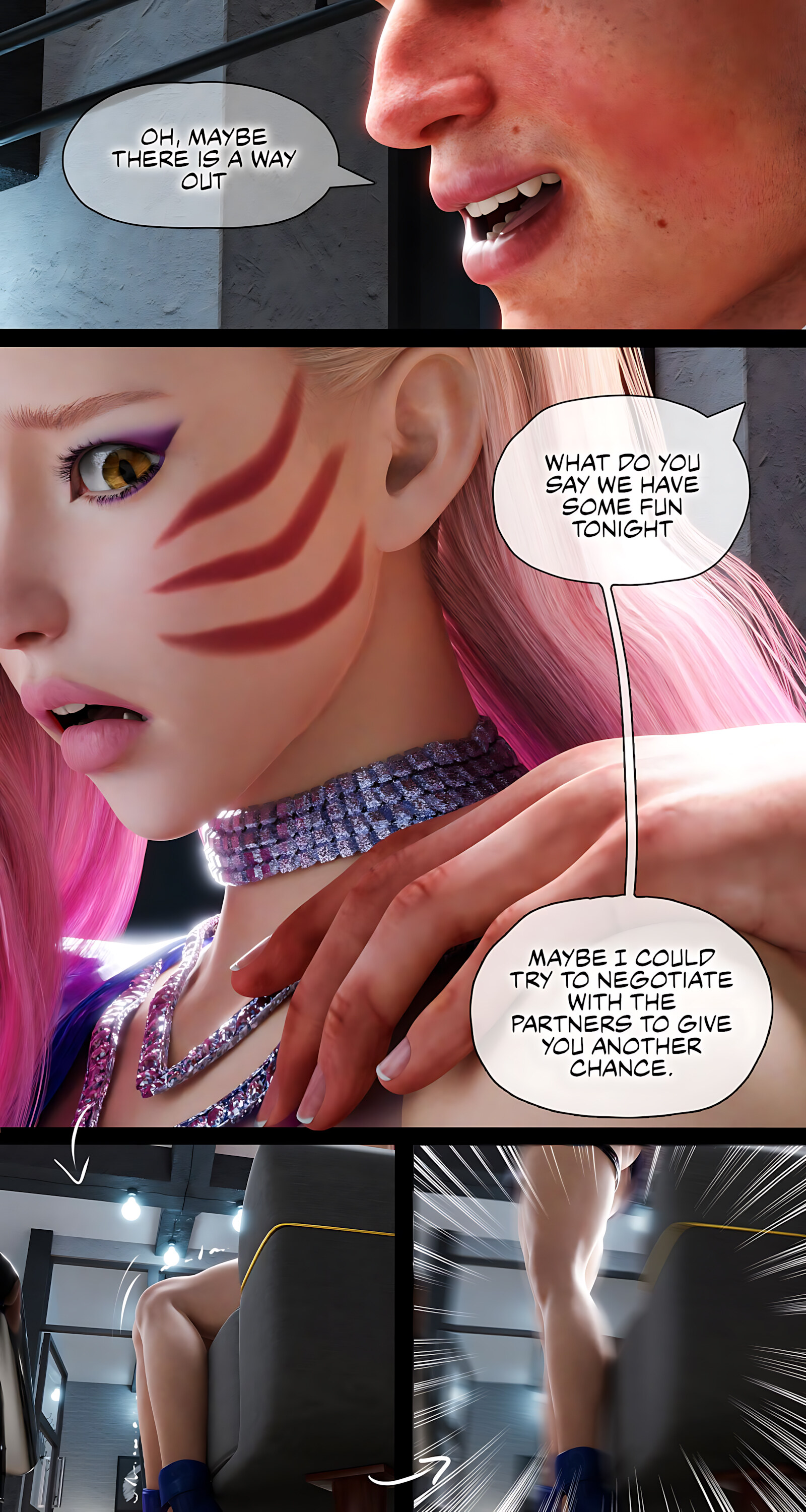 Seraphine Forbidden Love [Rose Blue 3D], Ahri Power Of Love - Chapter 3, page 14 of 65