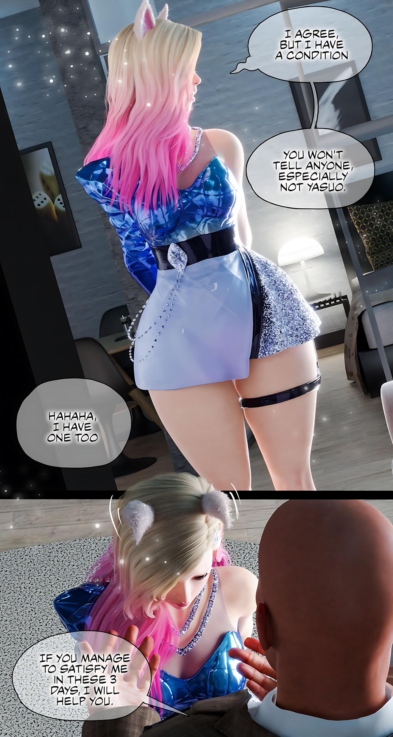 Seraphine Forbidden Love [Rose Blue 3D], Ahri Power Of Love - Chapter 3, page 17 of 65