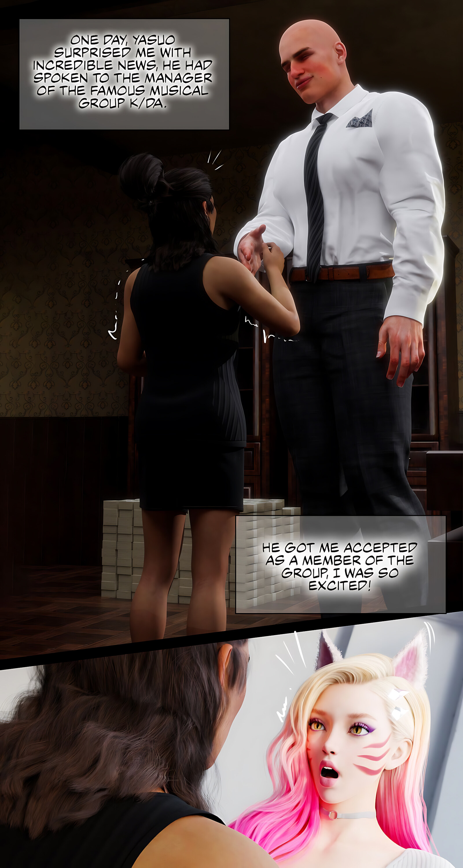 Seraphine Forbidden Love [Rose Blue 3D], Ahri Power Of Love - Chapter 3, page 4 of 65