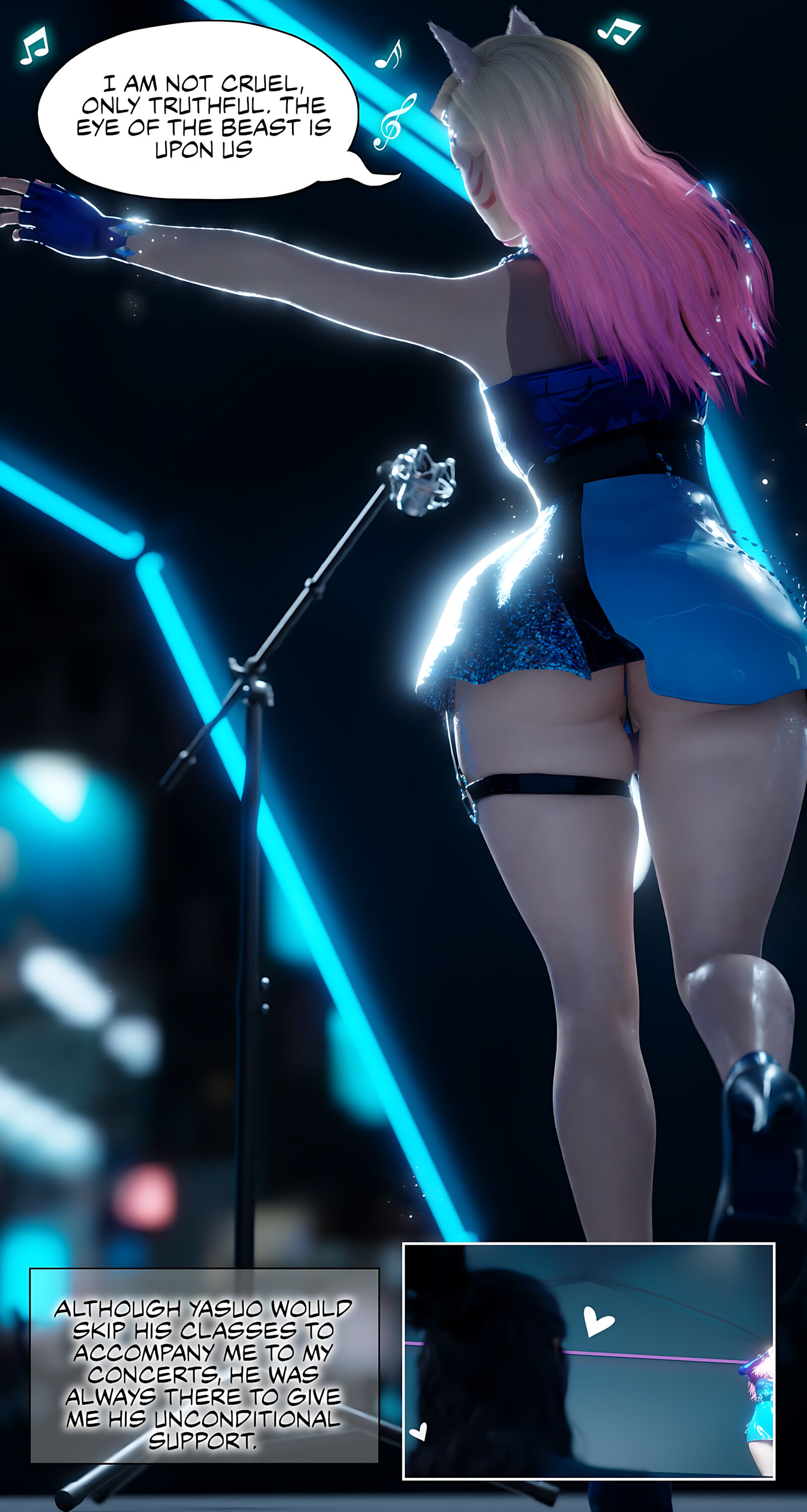 Seraphine Forbidden Love [Rose Blue 3D], Ahri Power Of Love - Chapter 3, page 6 of 65