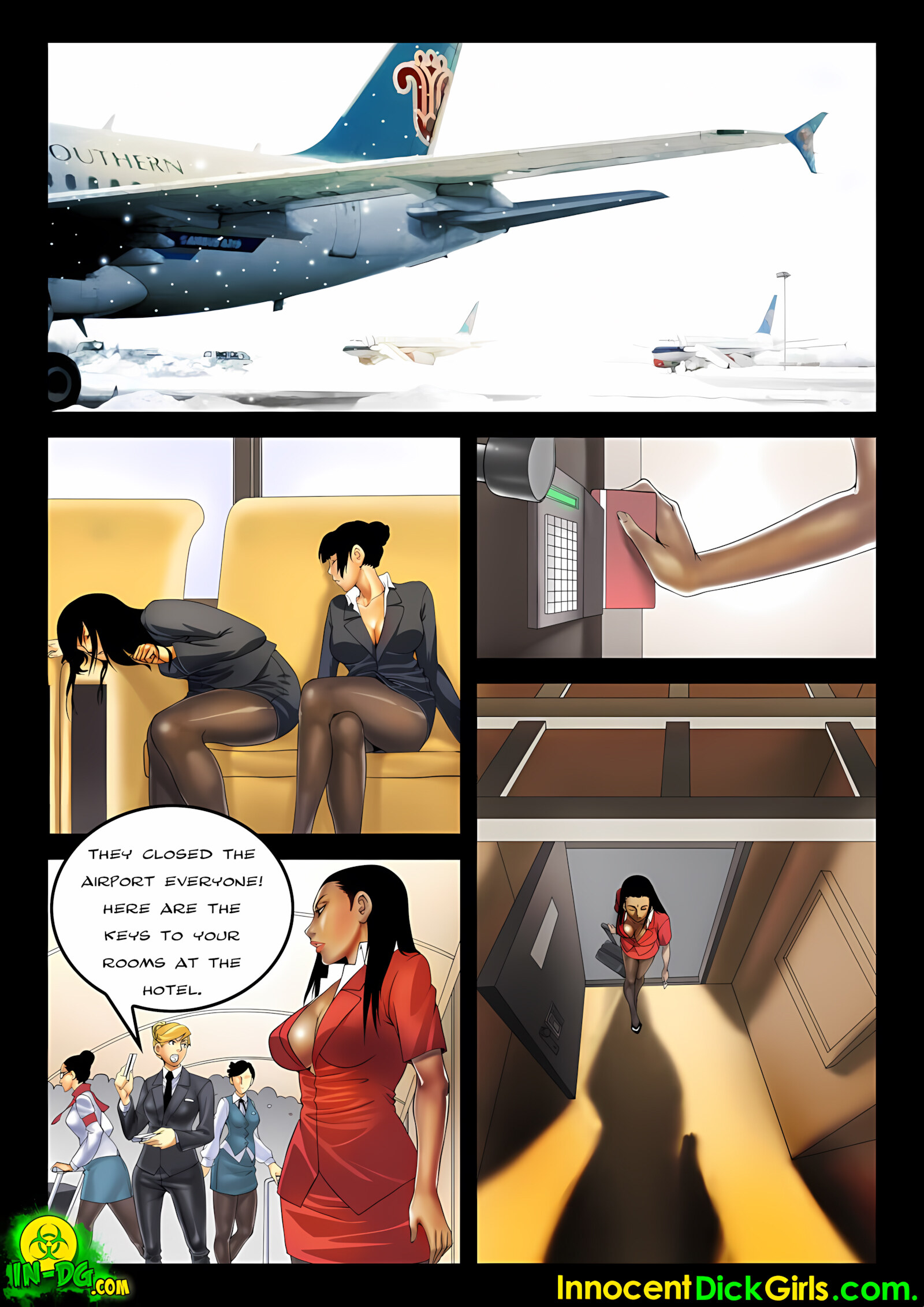 Snowed In [InnocentDickGirls], Snowed In, page 2 of 15