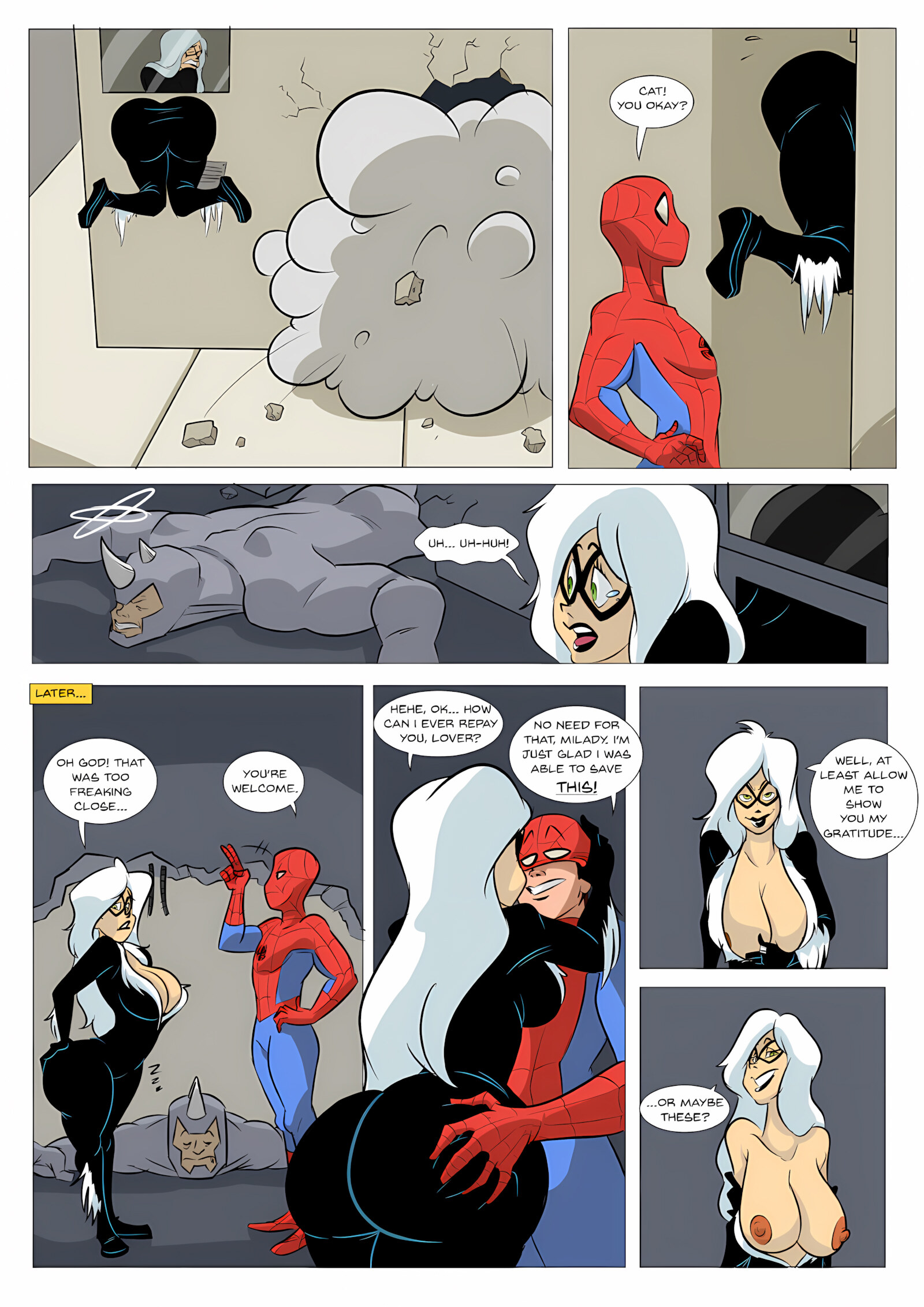 Spider-Man and Black Cat [Zaribot], Spider-Man and Black Cat, page 3 of 4
