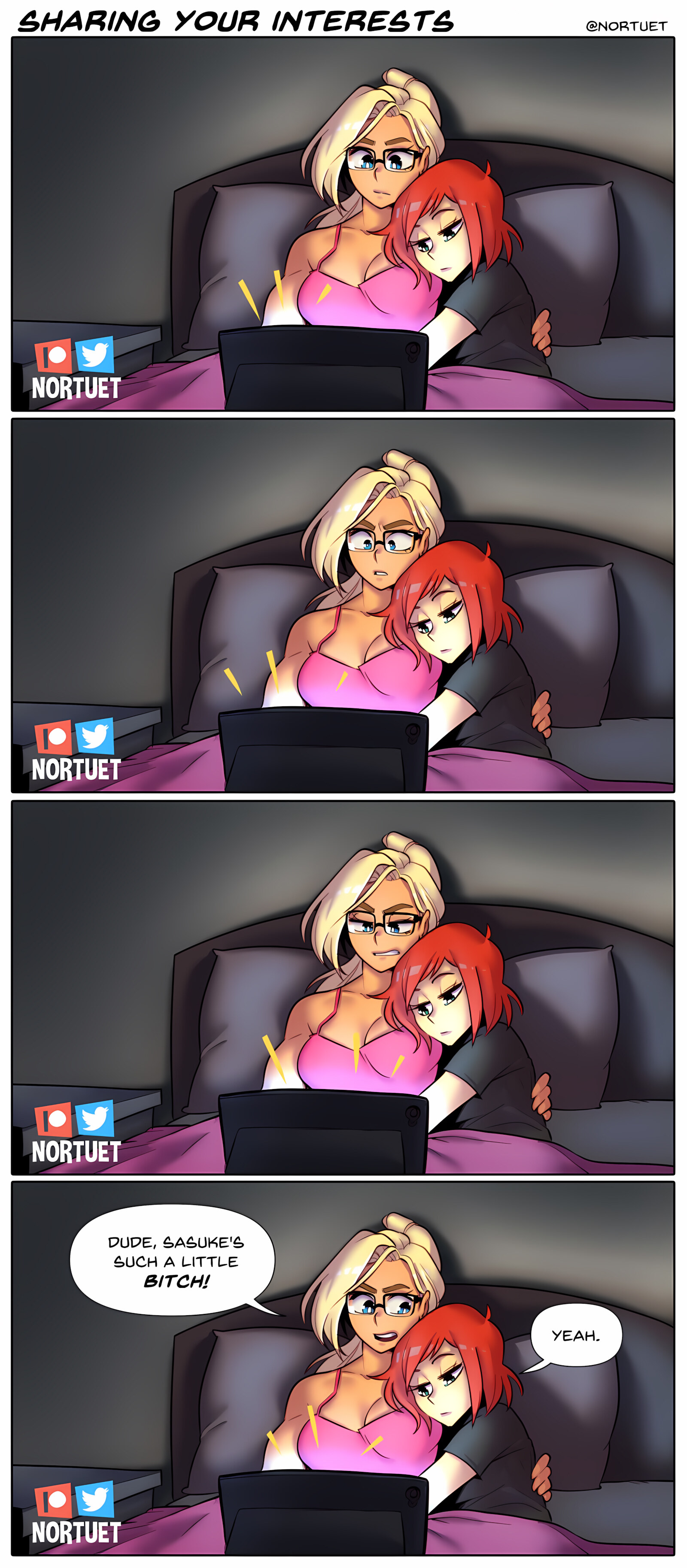 Tara & Beverly – 4koma [Nortuet], Tara & Beverly – 4koma, page 3 of 111
