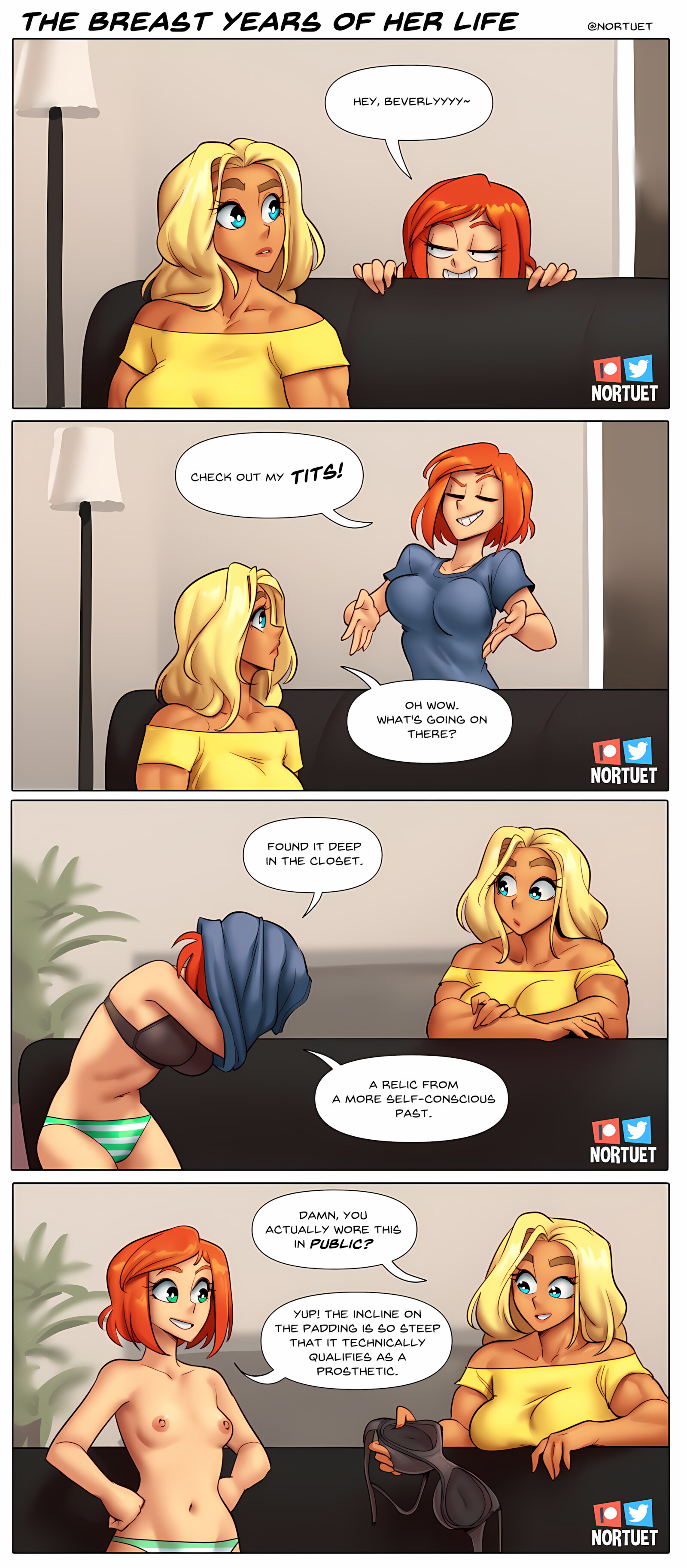 Tara & Beverly – 4koma [Nortuet], Tara & Beverly – 4koma, page 23 of 111