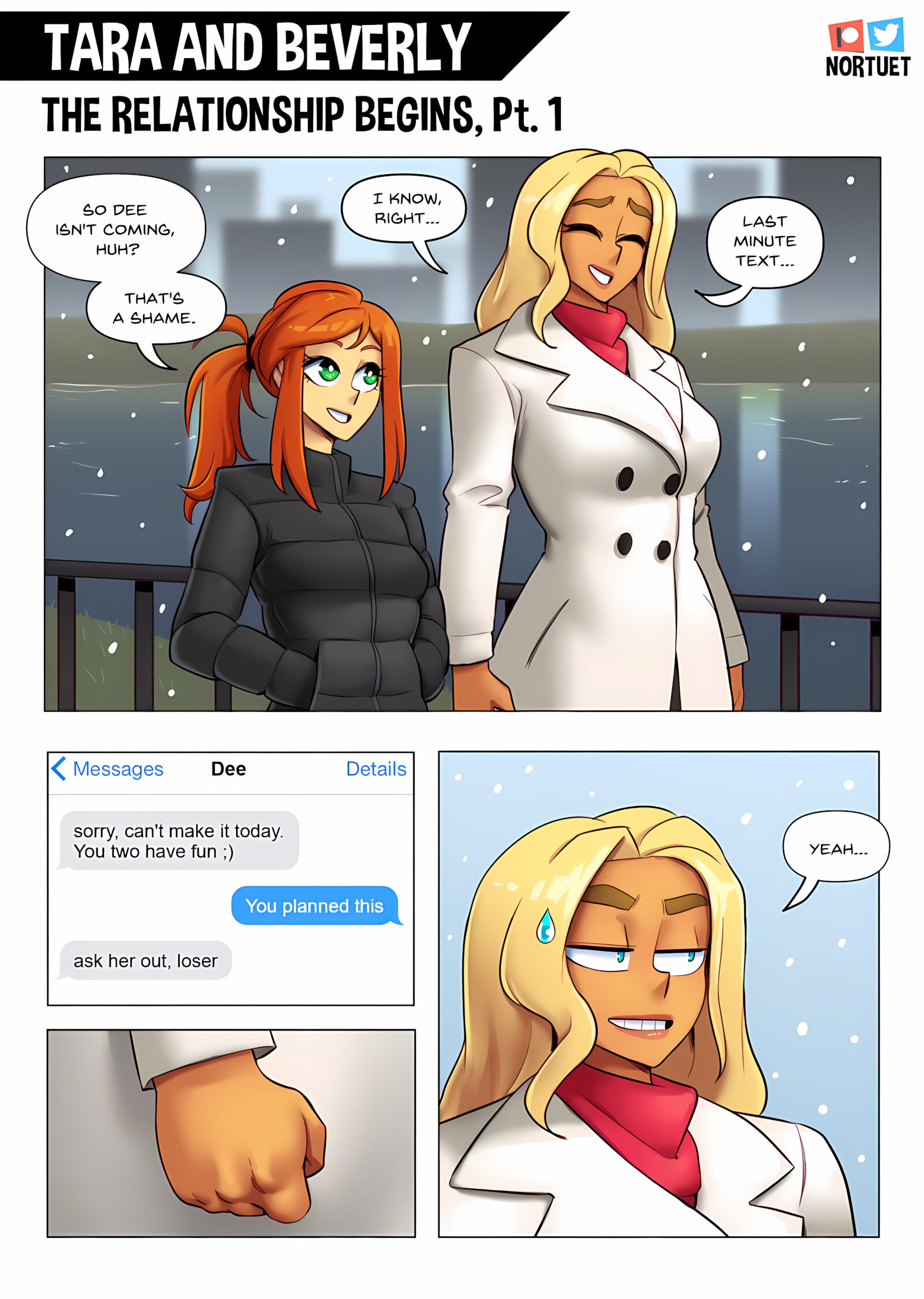 Tara & Beverly – 4koma [Nortuet], Tara & Beverly – 4koma, page 32 of 111