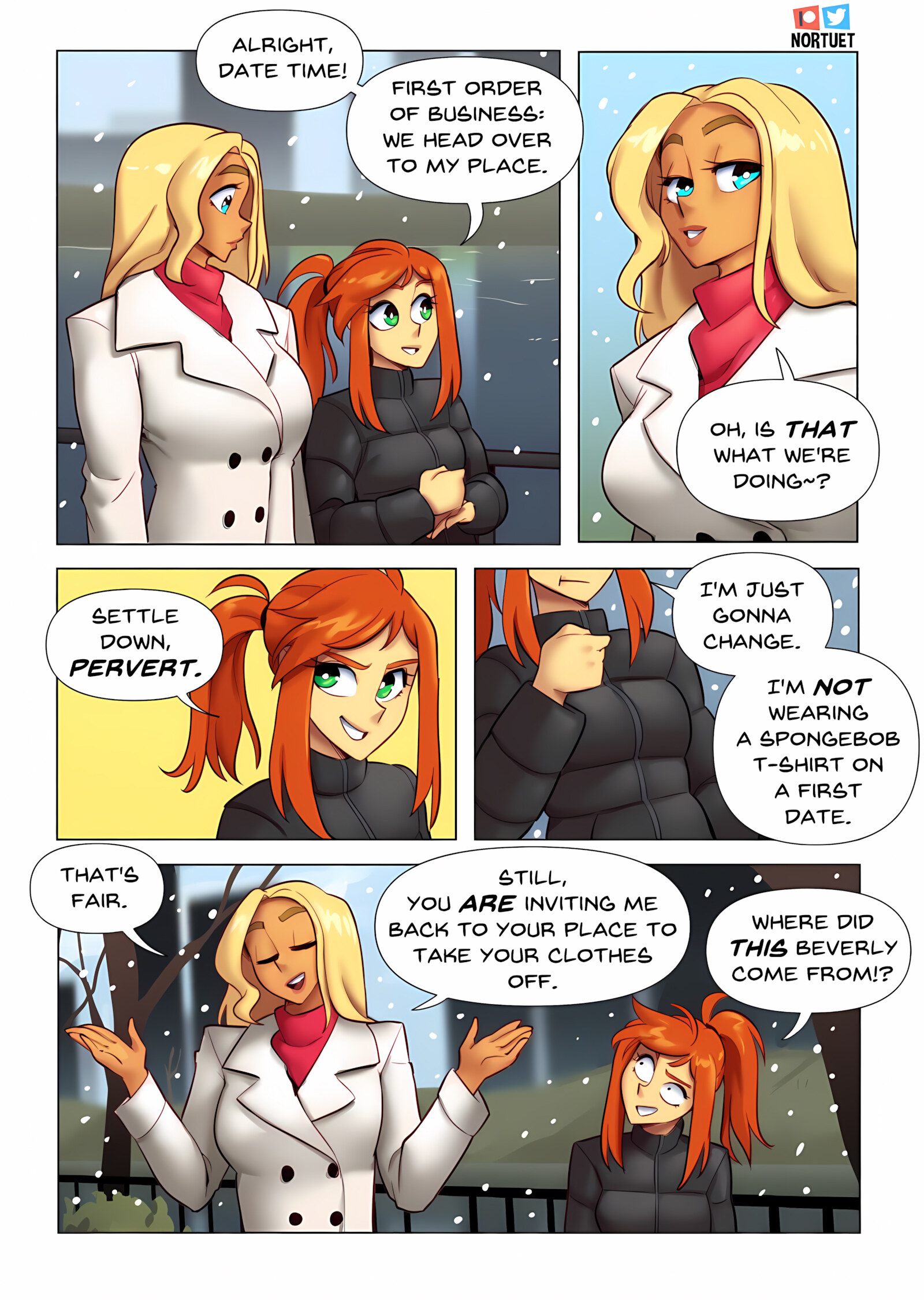 Tara & Beverly – 4koma [Nortuet], Tara & Beverly – 4koma, page 36 of 111