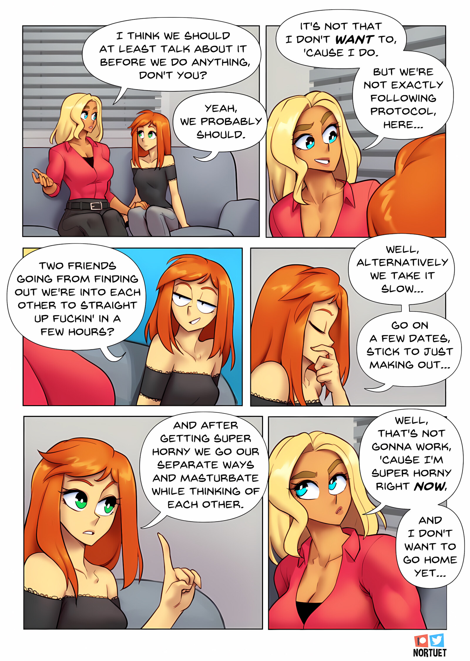 Tara & Beverly – 4koma [Nortuet], Tara & Beverly – 4koma, page 41 of 111