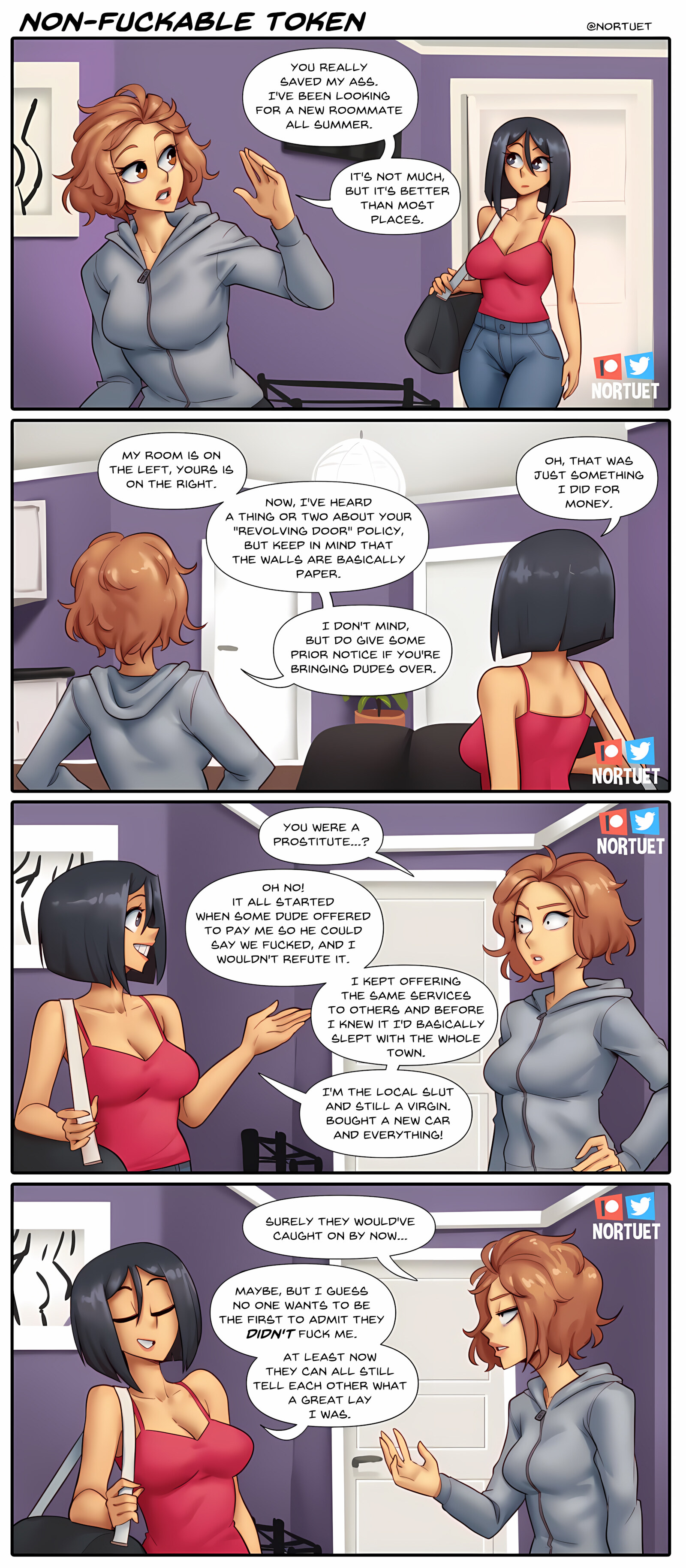 Tara & Beverly – 4koma [Nortuet], Tara & Beverly – 4koma, page 48 of 111