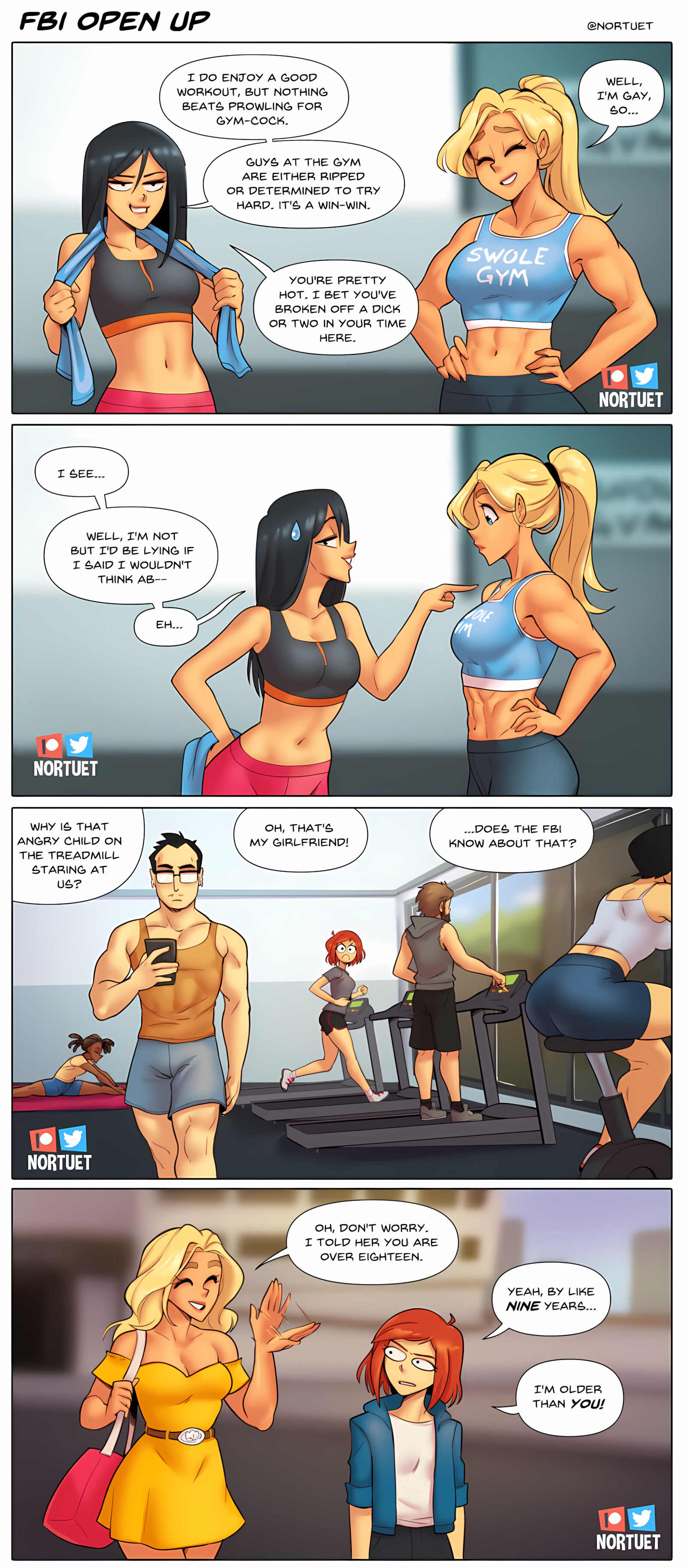 Tara & Beverly – 4koma [Nortuet], Tara & Beverly – 4koma, page 6 of 111