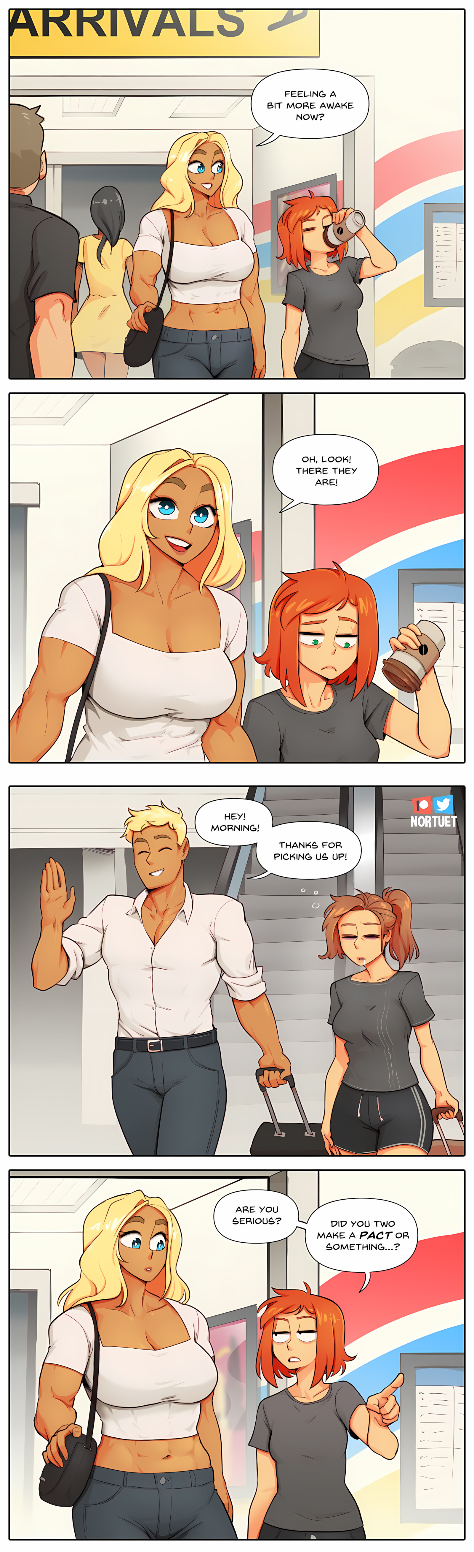 Tara & Beverly – 4koma [Nortuet], Tara & Beverly – 4koma, page 55 of 111
