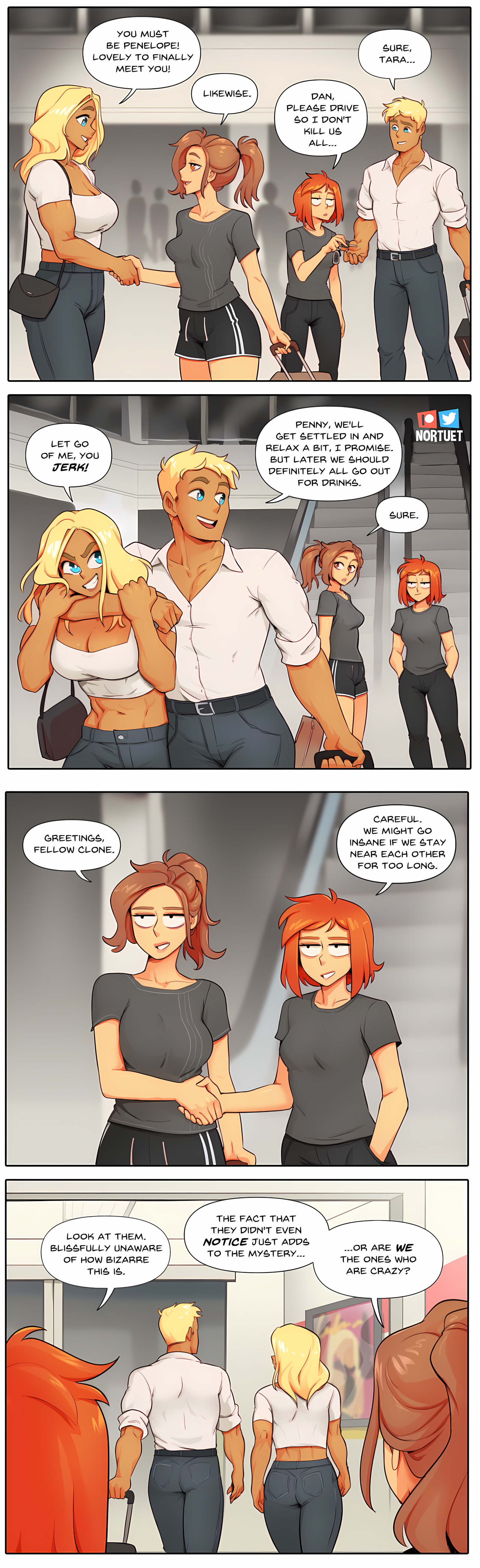 Tara & Beverly – 4koma [Nortuet], Tara & Beverly – 4koma, page 56 of 111