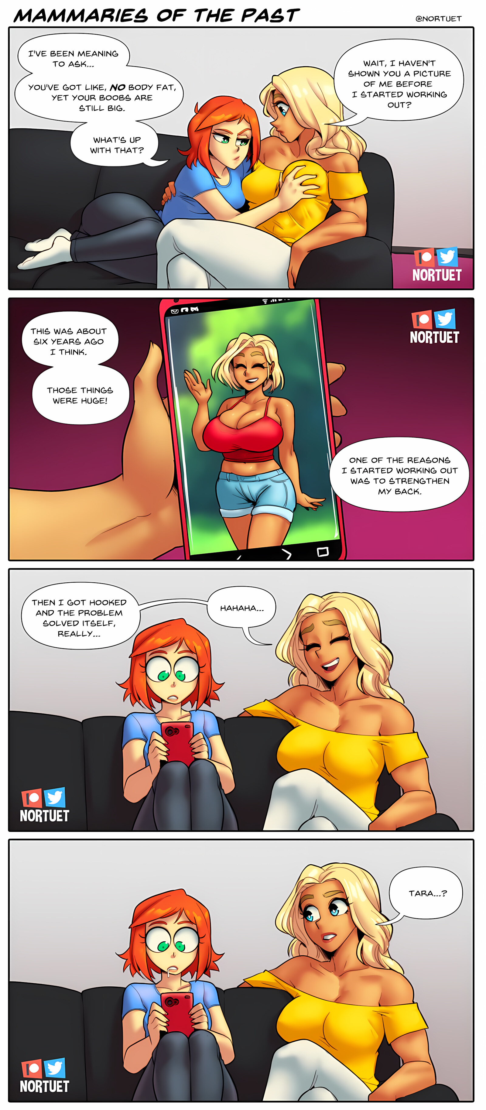 Tara & Beverly – 4koma [Nortuet], Tara & Beverly – 4koma, page 7 of 111