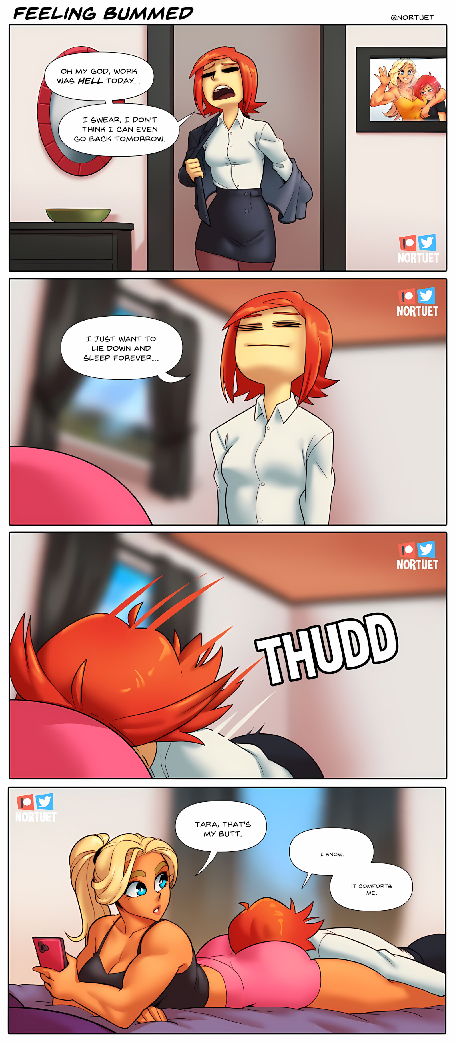 Tara & Beverly – 4koma [Nortuet], Tara & Beverly – 4koma, page 9 of 111