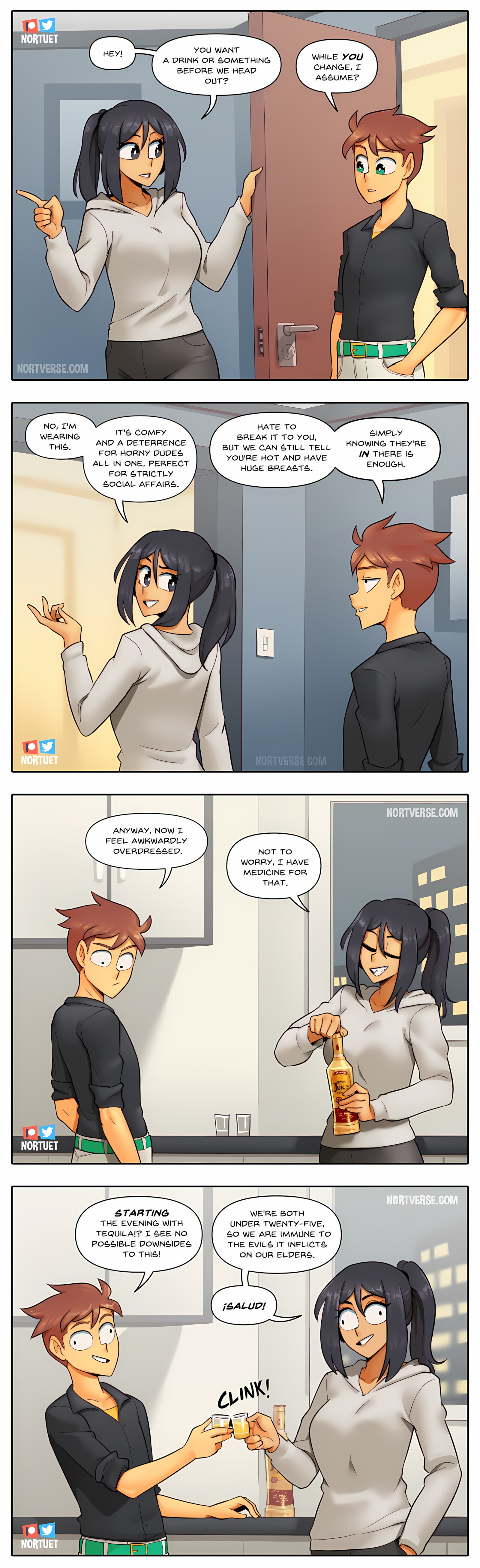 Tara & Beverly – 4koma [Nortuet], Tara & Beverly – 4koma, page 98 of 111