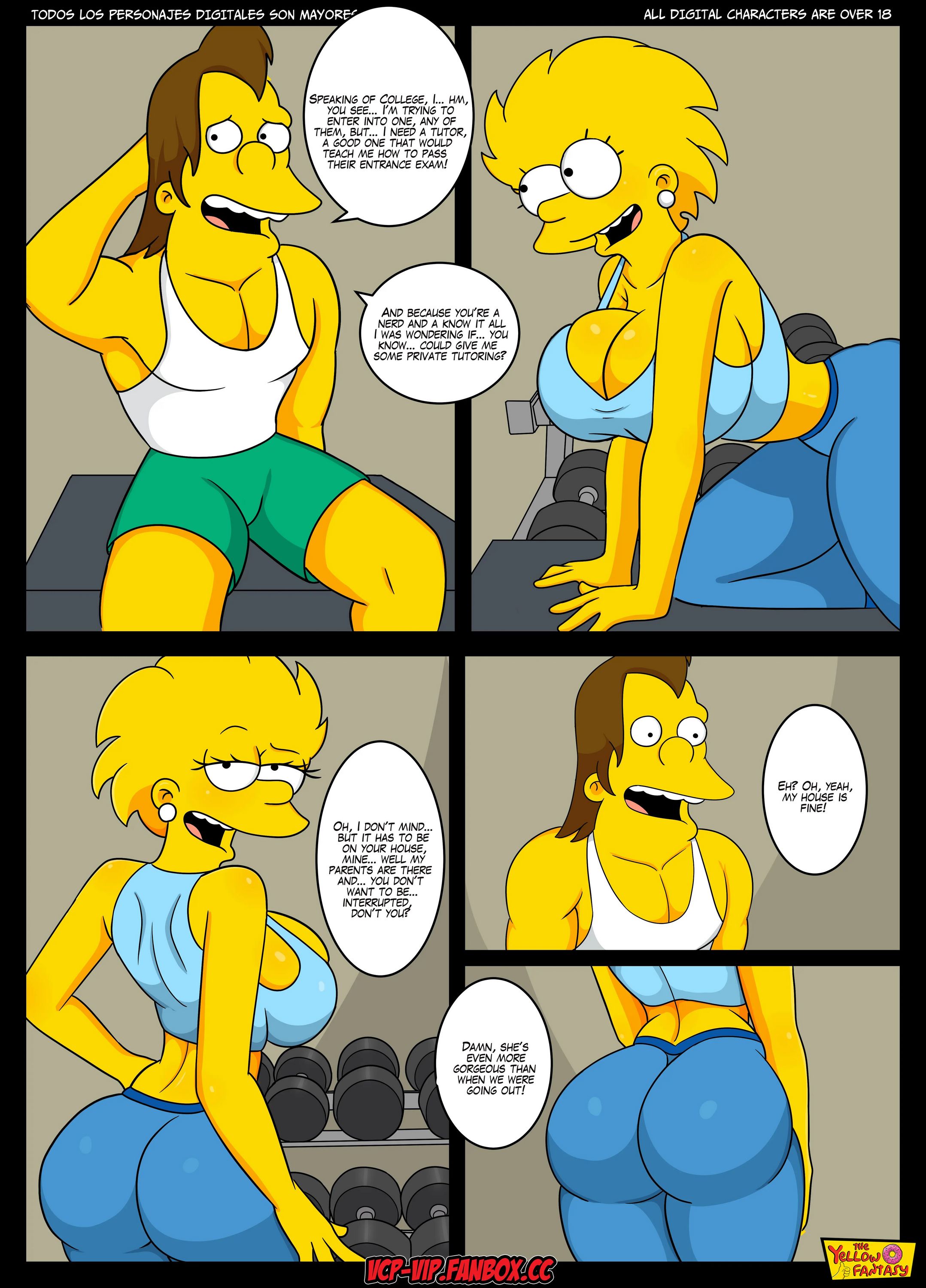 The Yellow Fantasy Series [The Simpsons], Nelson's Tutor- Chpater 8, page 4 of 16
