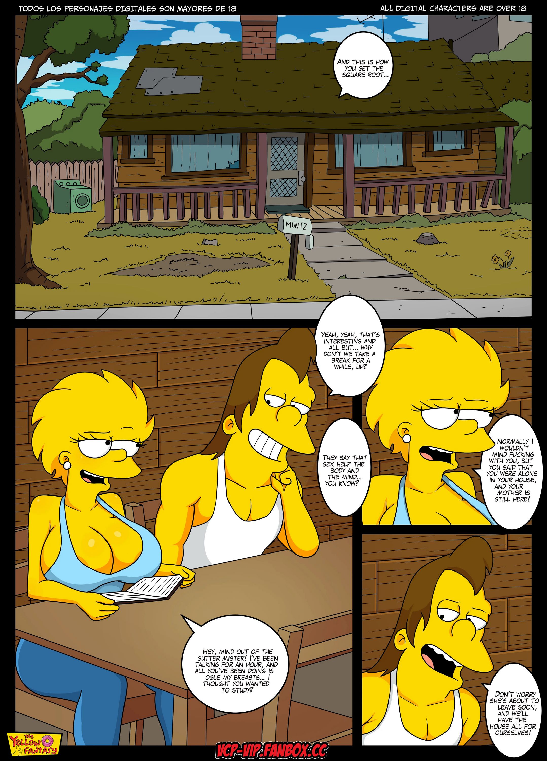 The Yellow Fantasy Series [The Simpsons], Nelson's Tutor- Chpater 8, page 5 of 16
