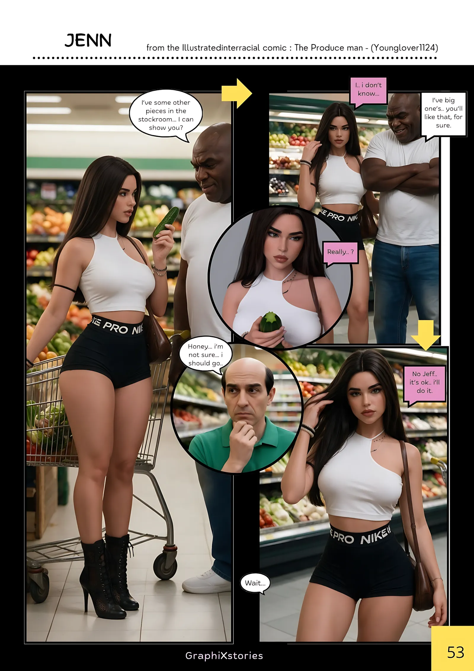 The produce Man – AI Version [GraphiXstories], 5. The produce Man - Part 5 [ illustratedinterracial AI ], page 8 of 9